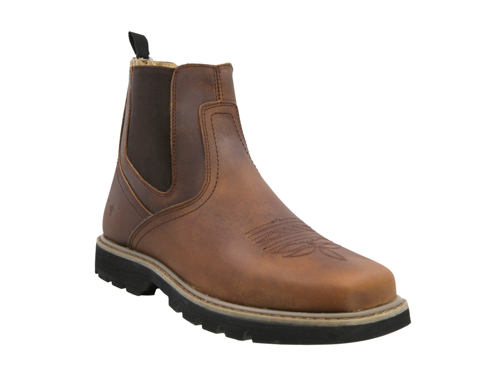 Botin Vaquera Piel Hombre Trabajo Resistente Cowboy Texaban