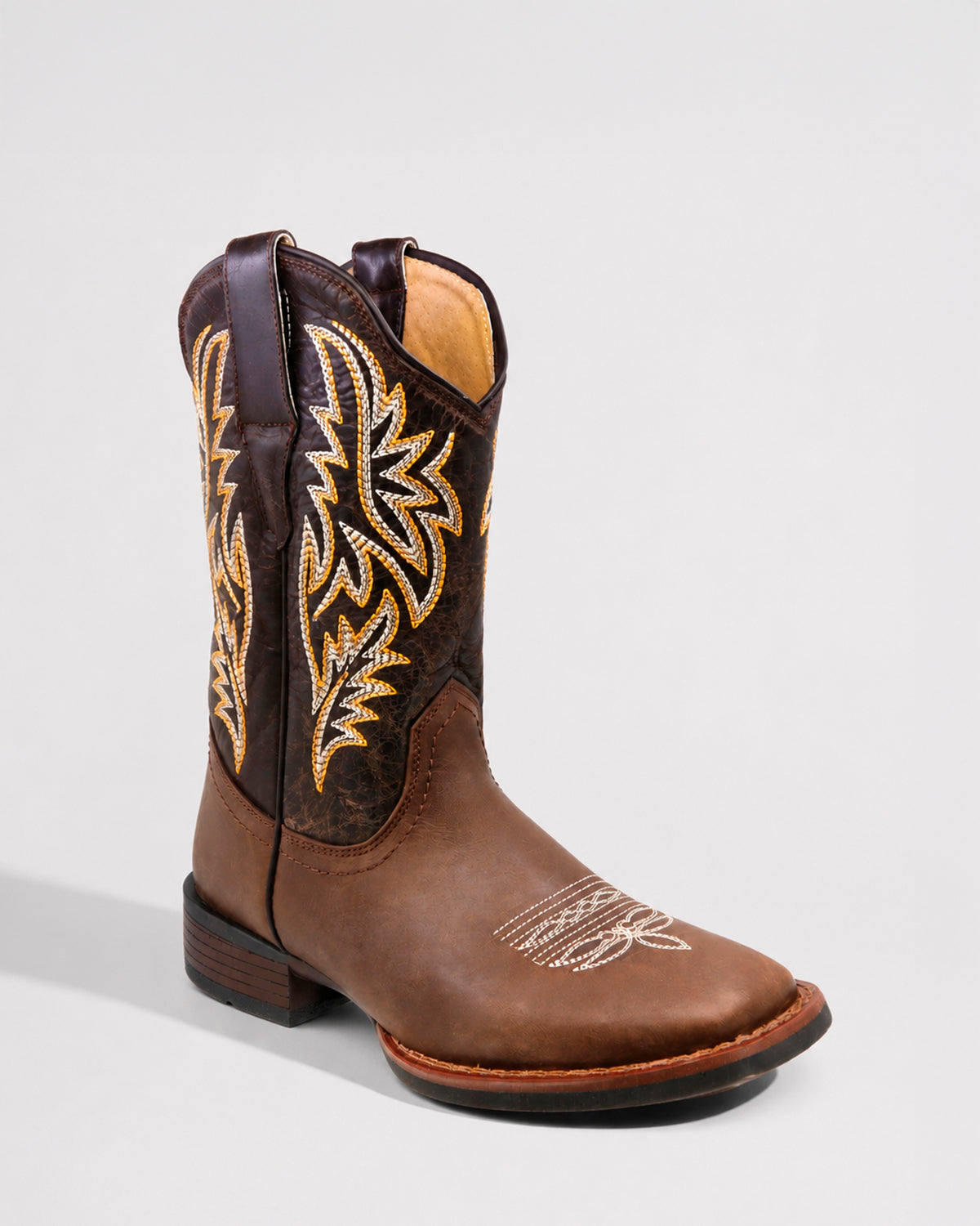 Bota Vaquera Piel Hombre Western Cowboy Rodeo Alamo Texaban