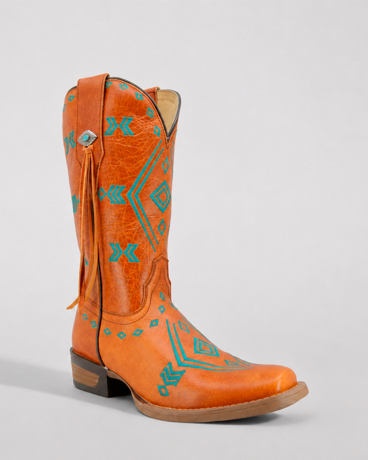 Bota Vaquera Piel 36444 Orange