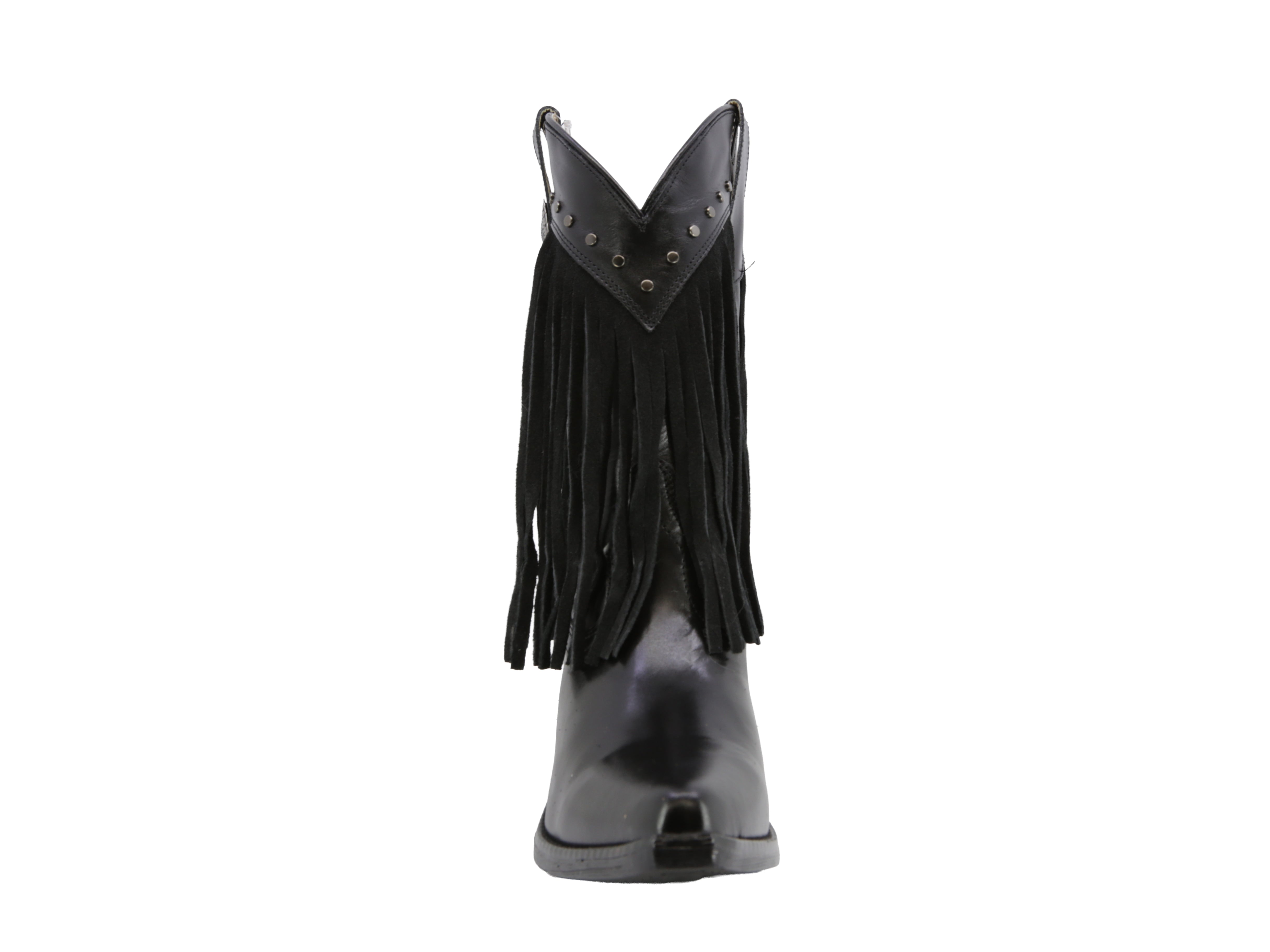 Bota con flecos Vaquera Texaban Eleonora 36422 Negra