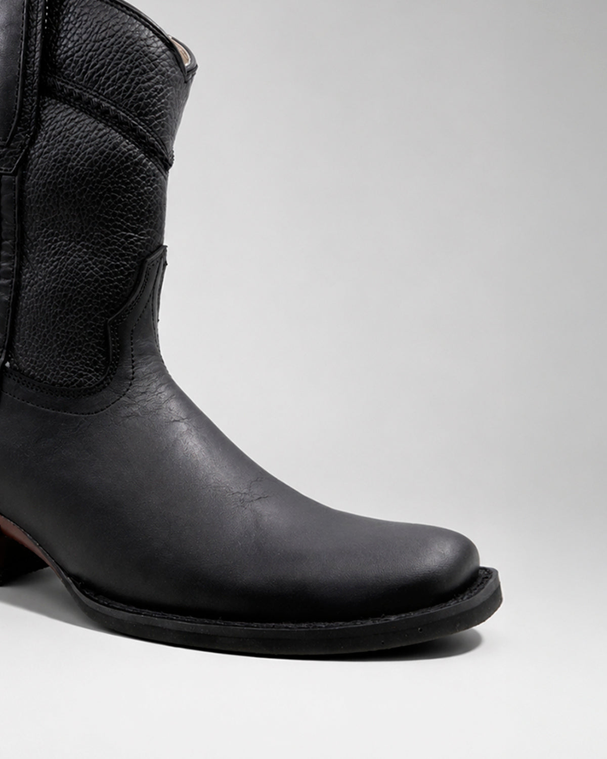 Botin Vaquero Piel 36465 Negro