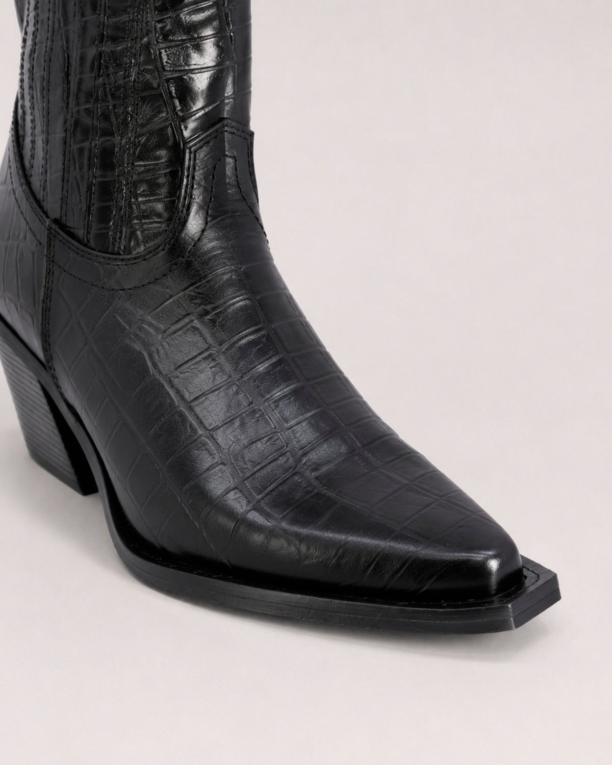 Botin Vaquero Piel 37662 Negro