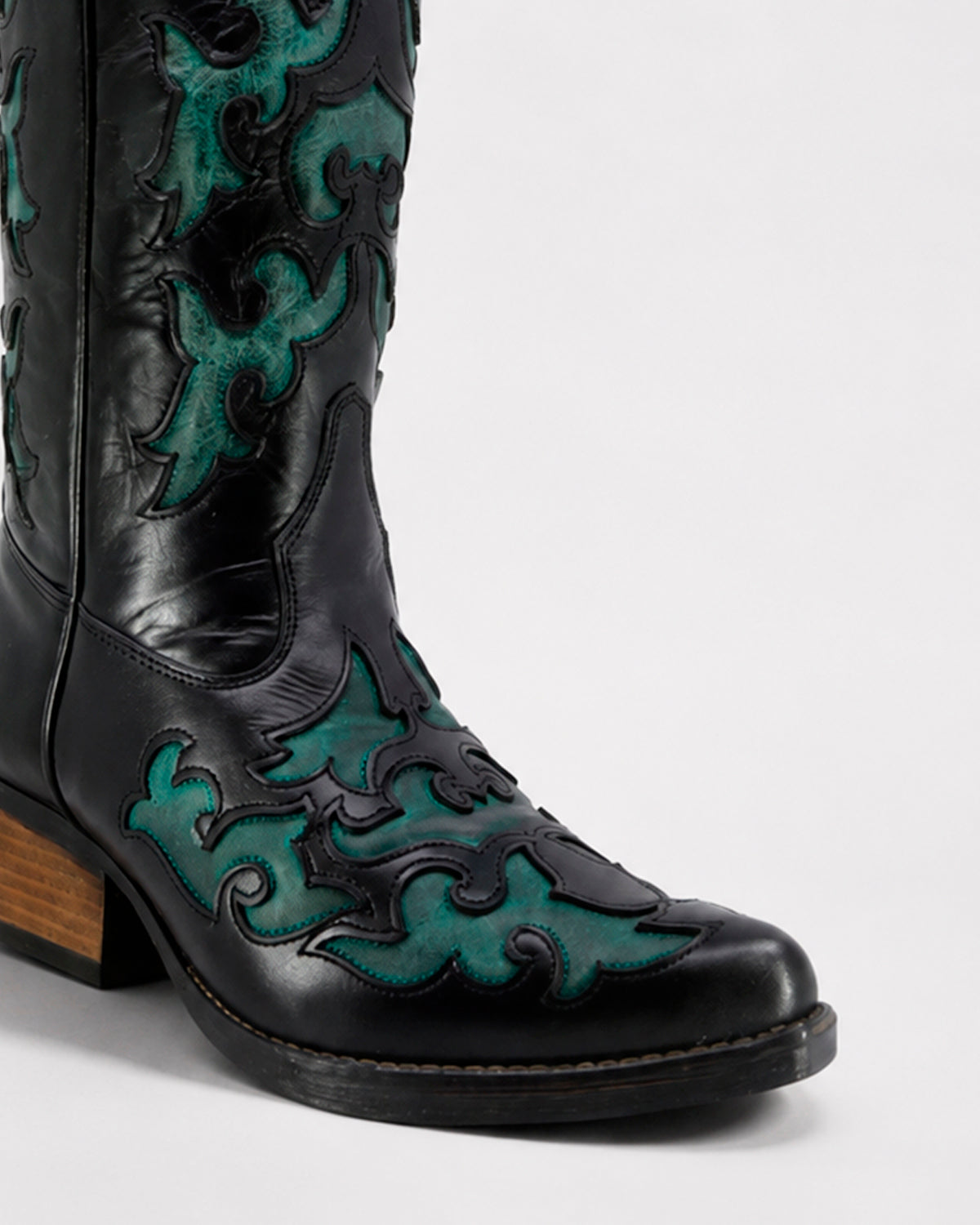 Bota Vaquera Piel 36199 Negro