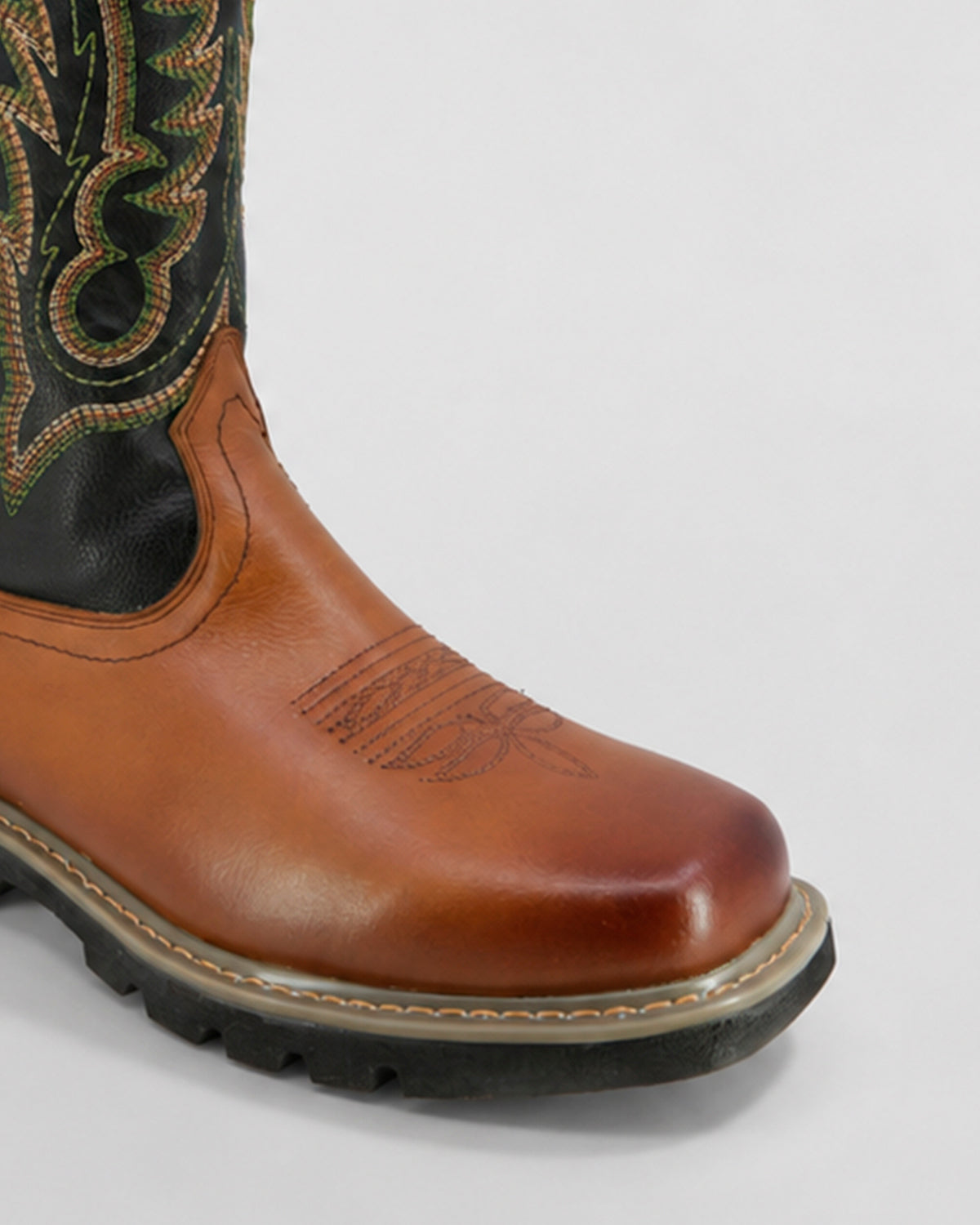 Bota Vaquera Piel Hombre Trabajo Resistente Cowboy Texaban