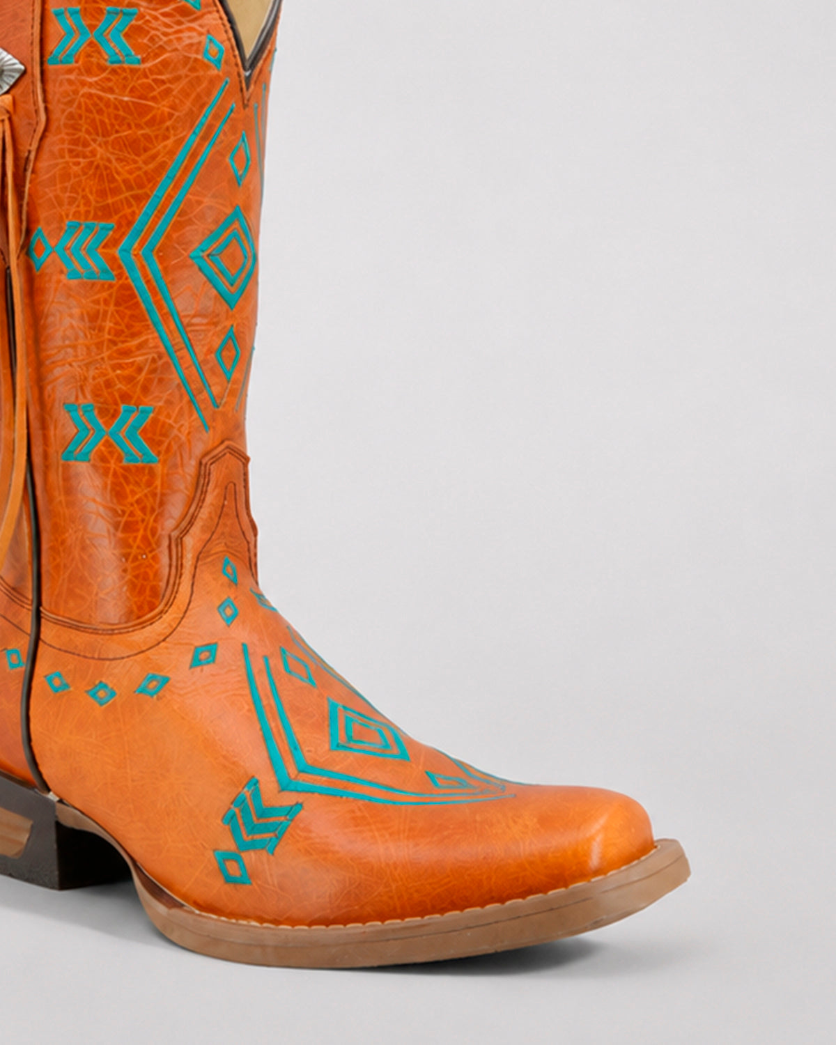 Bota Vaquera Piel 36444 Orange