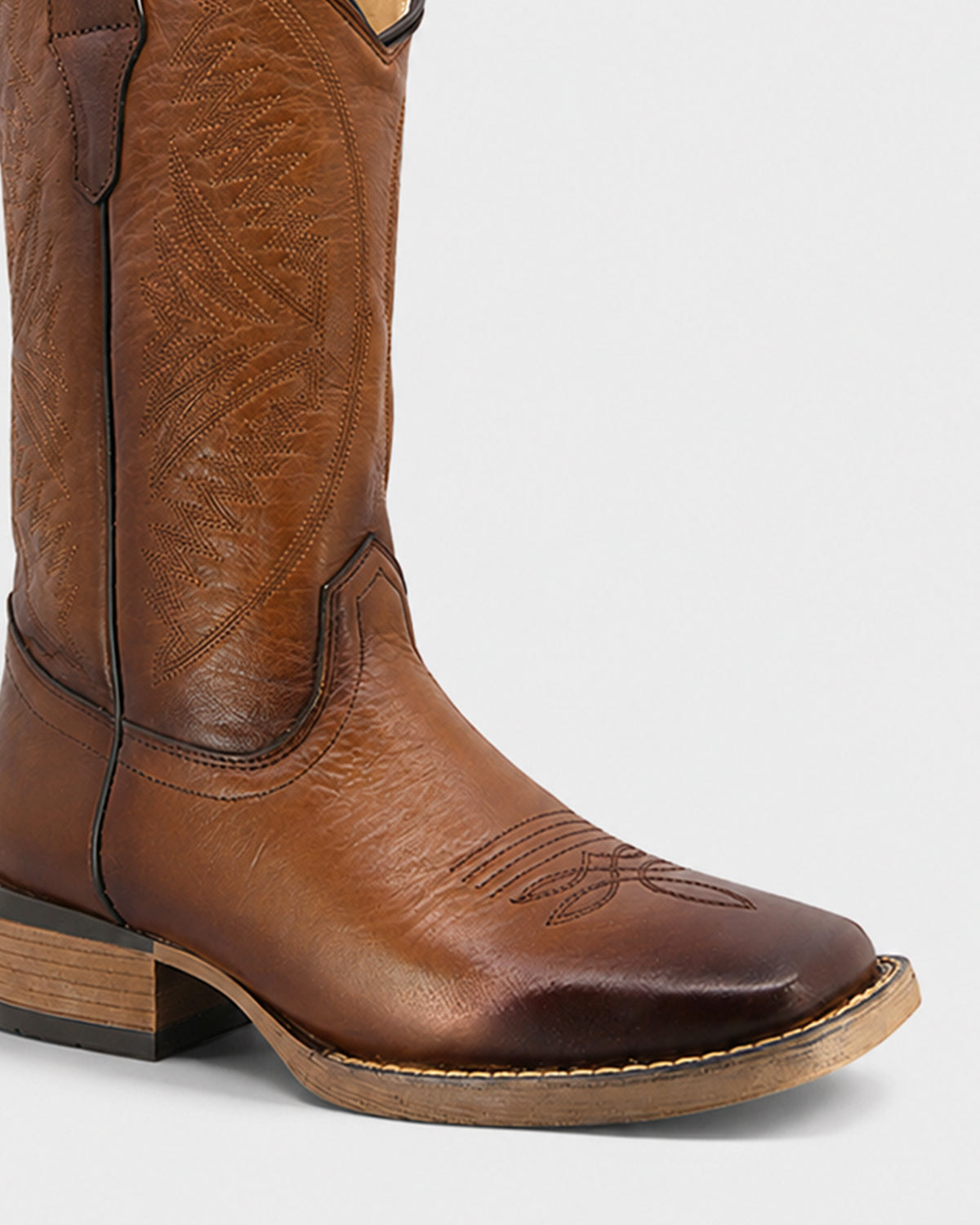 Bota Vaquera Piel 36210 Ocre