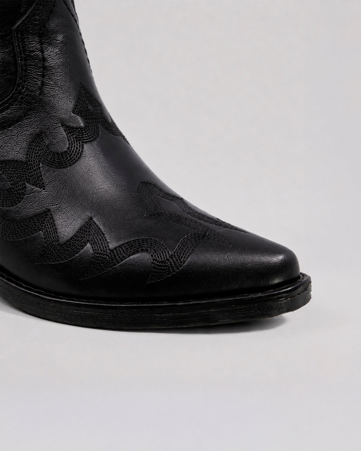 Bota Vaquera Piel 36197 Negro