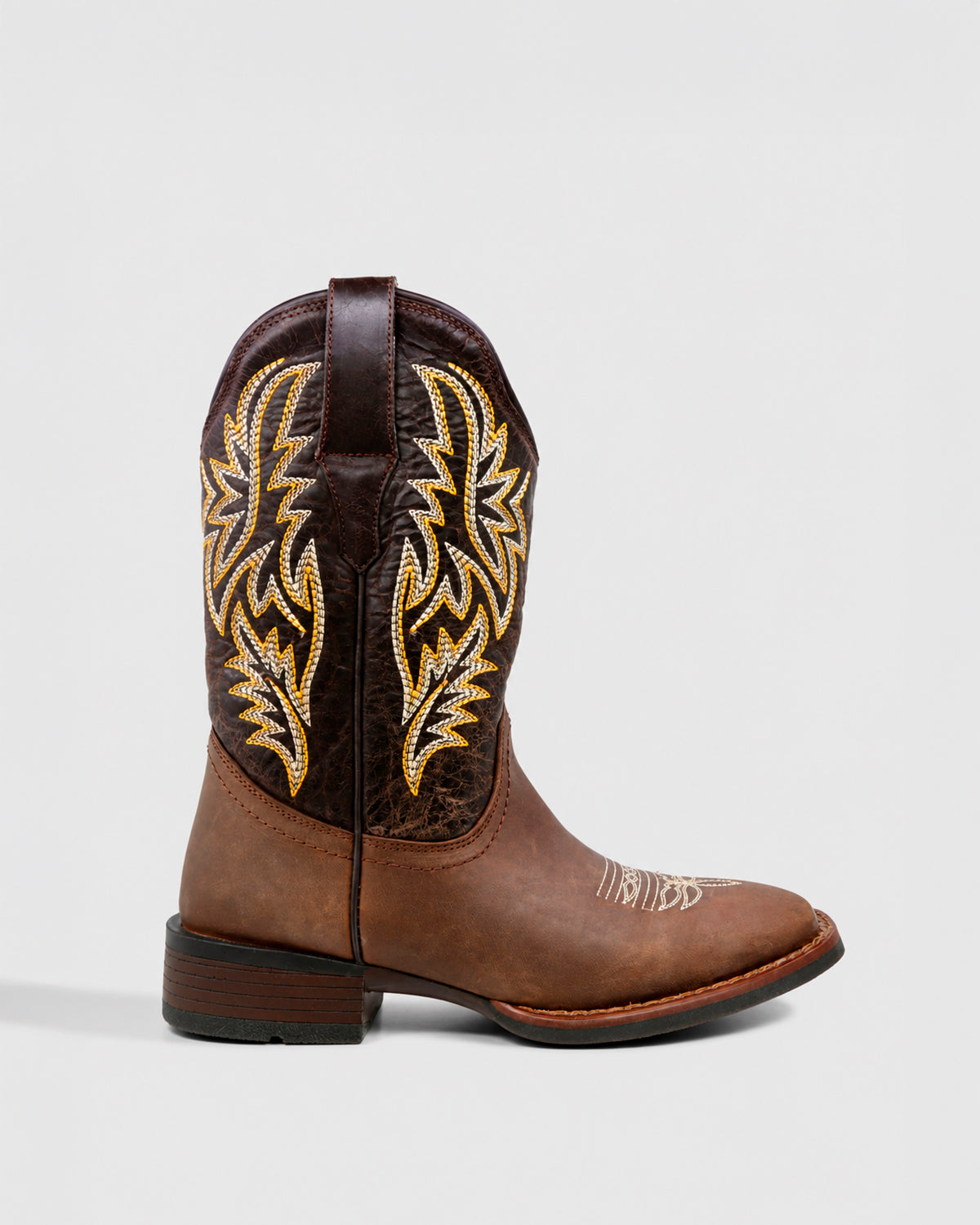 Bota Vaquera Piel Hombre Western Cowboy Rodeo Alamo Texaban