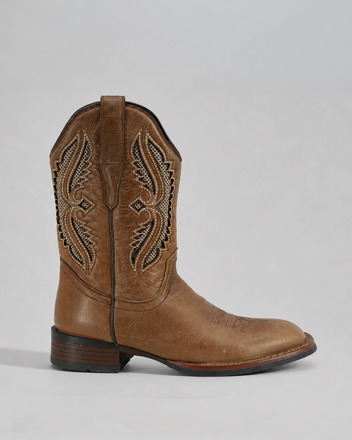 Bota Vaquera Piel Hombre Western Cowboy Rodeo Alamo Texaban