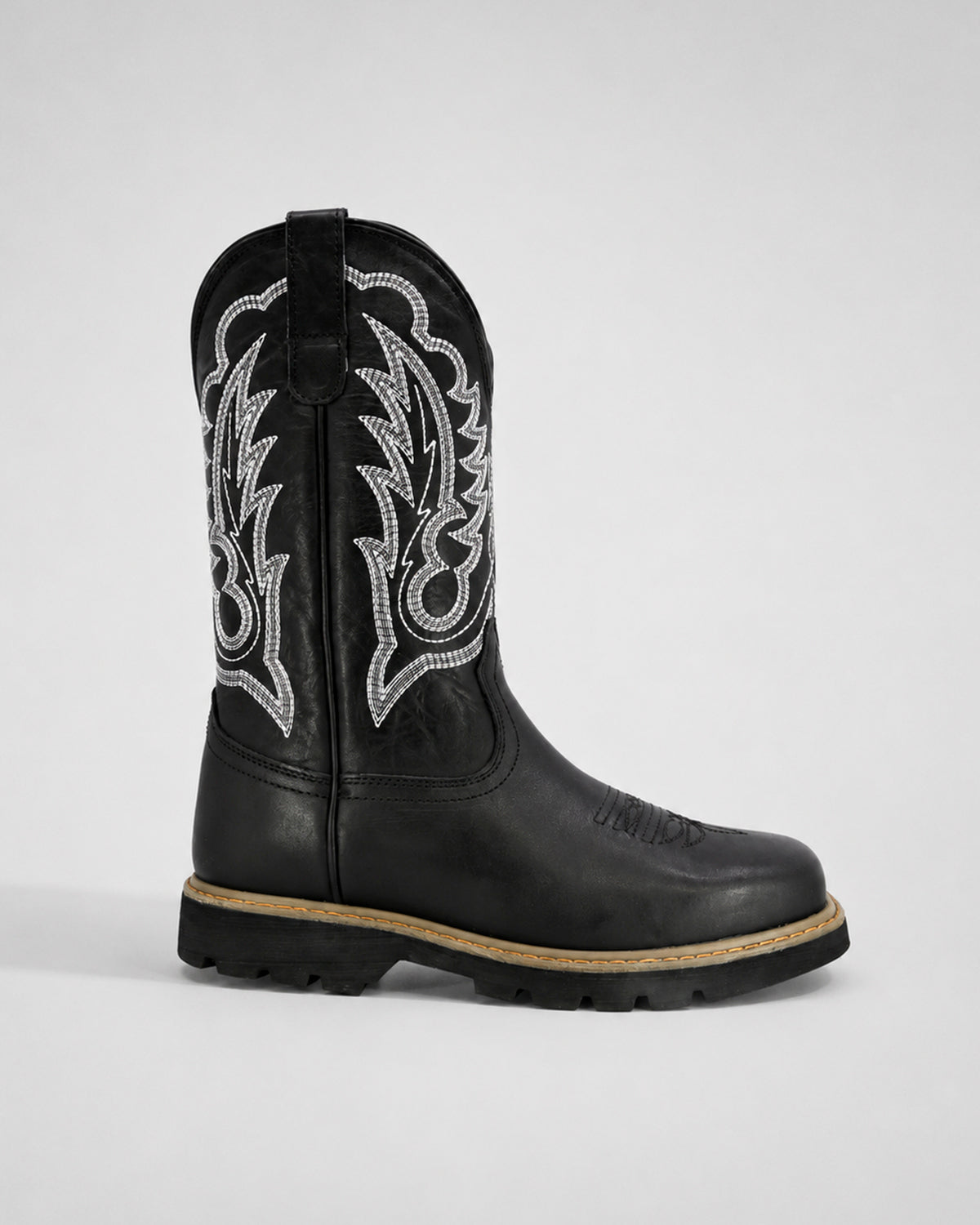 Bota Vaquera Piel Hombre Trabajo Resistente Cowboy Texaban