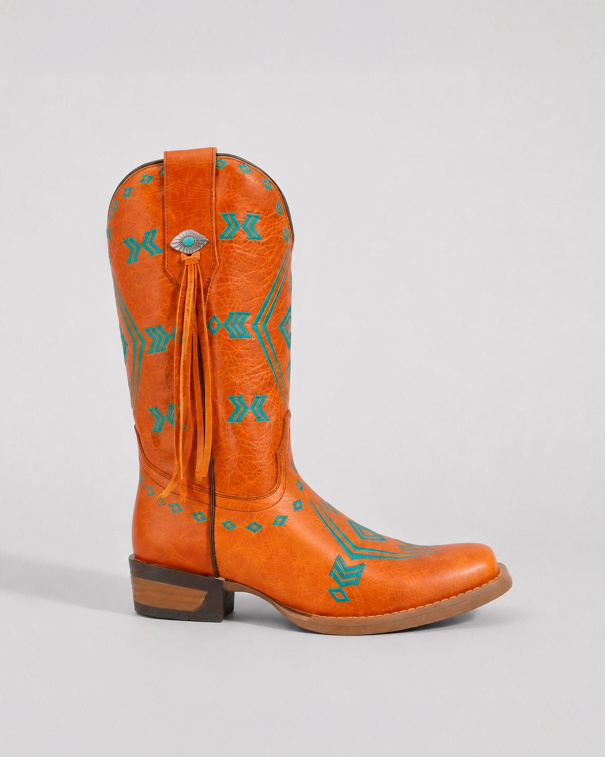 Bota Vaquera Piel 36444 Orange