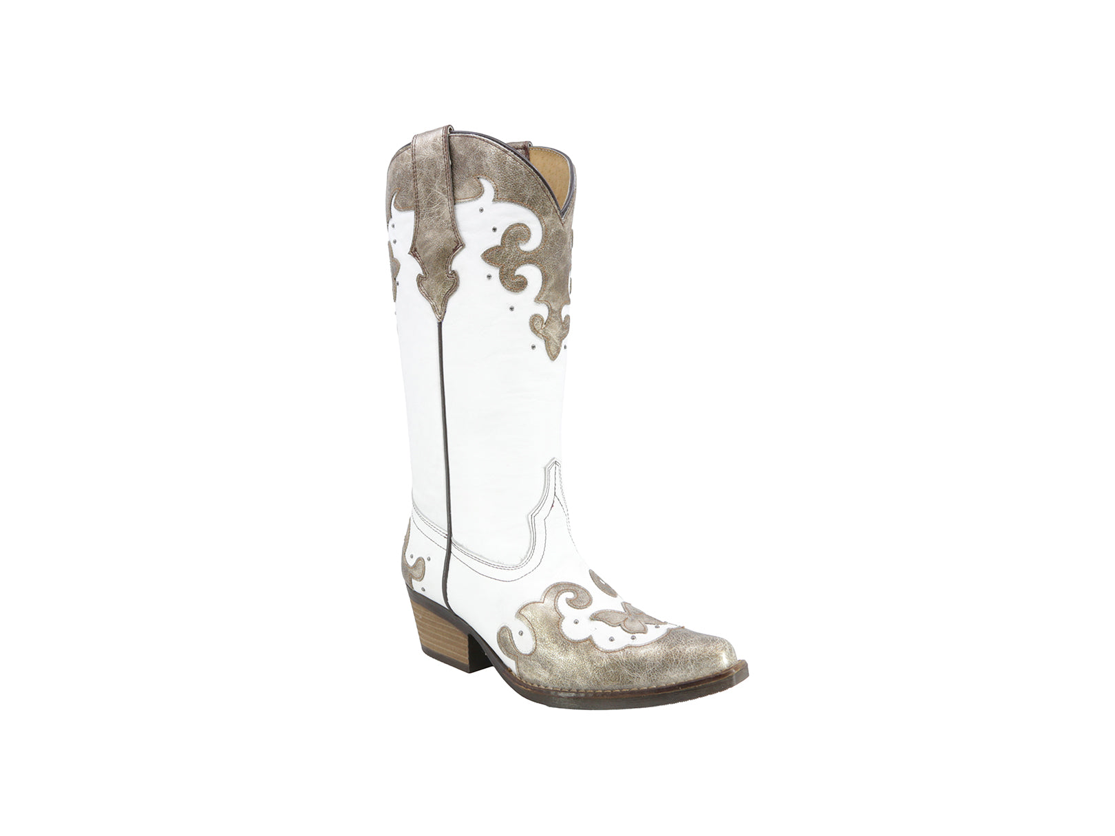 Bota Vaquera Texaban Eleonoara 36423 Blanca para Dama