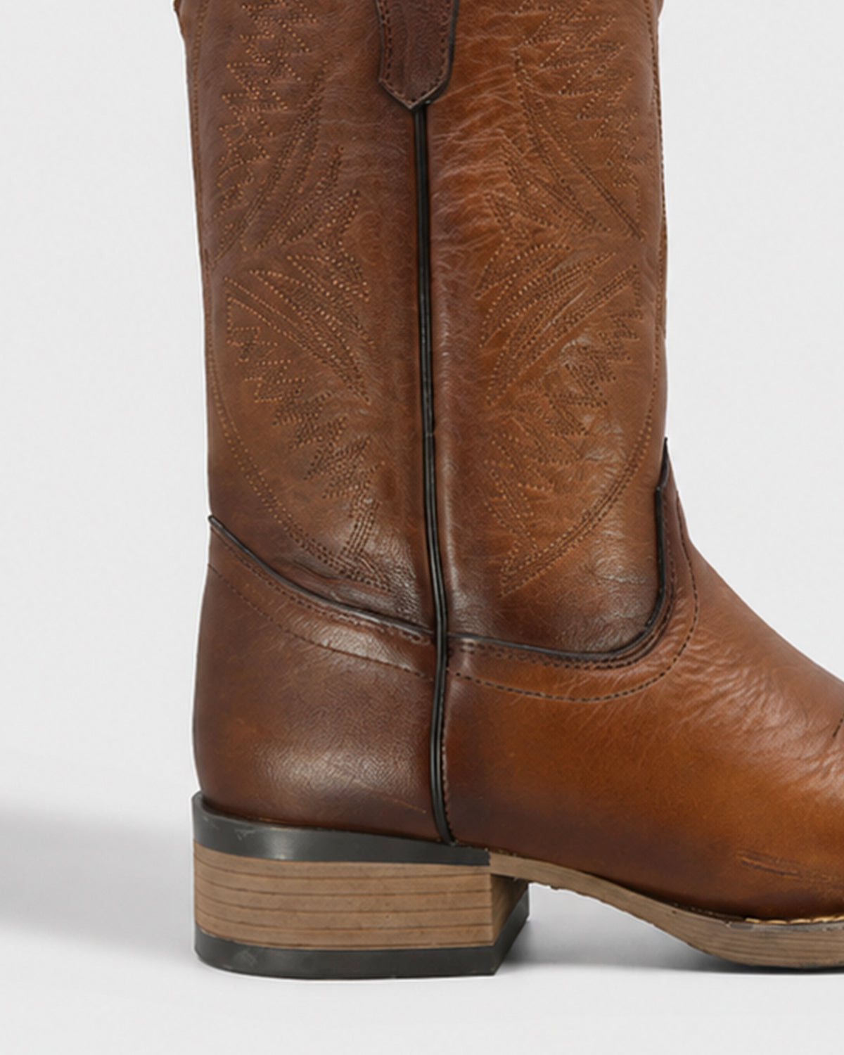 Bota Vaquera Piel 36210 Ocre