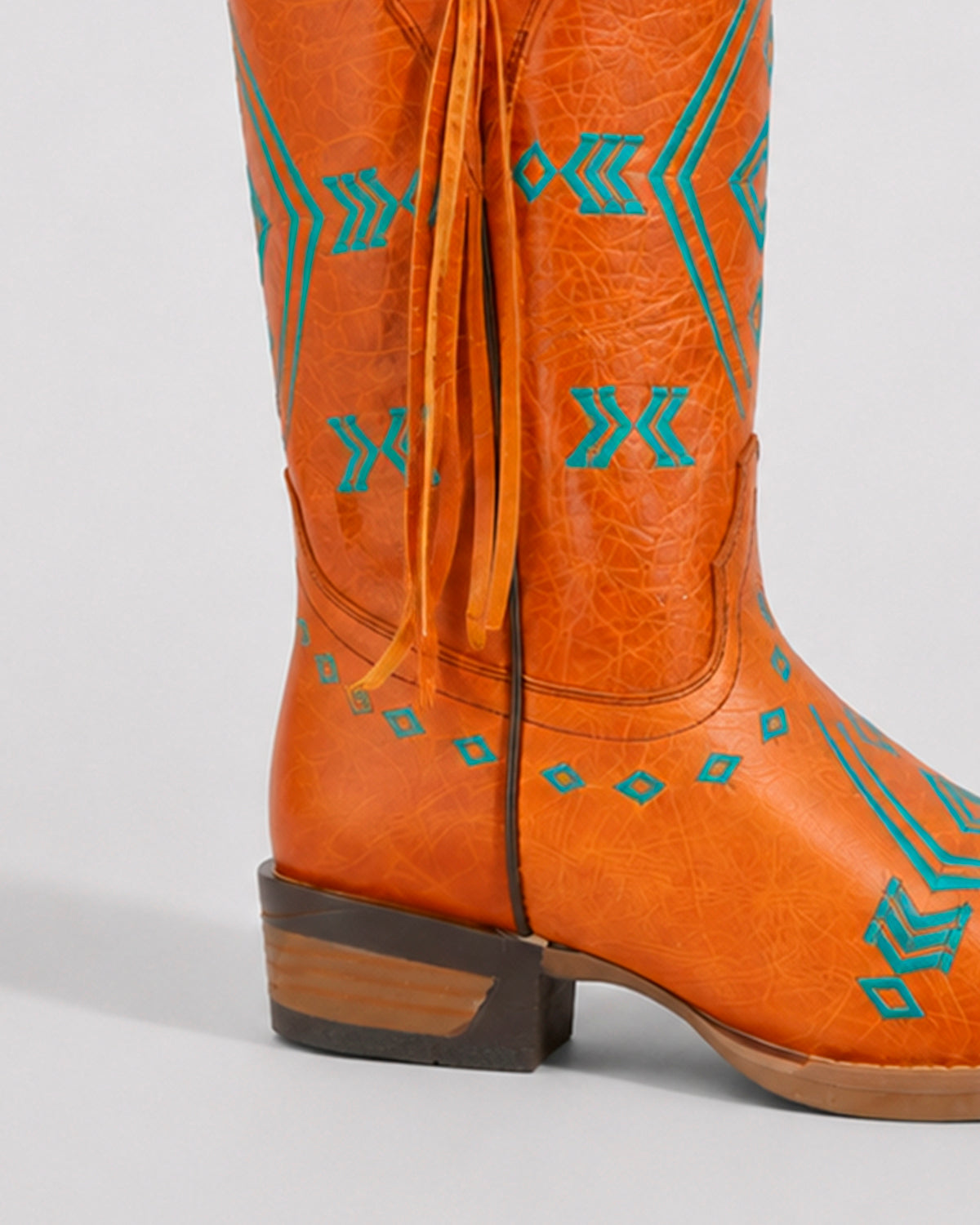 Bota Vaquera Piel 36444 Orange