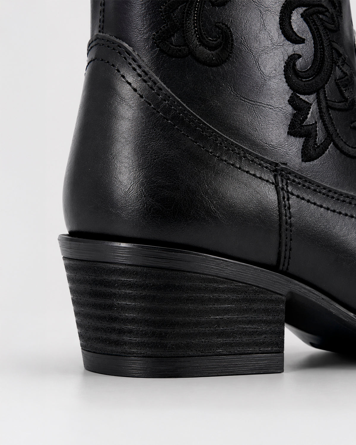 Botin Vaquero Piel 36214 Negro