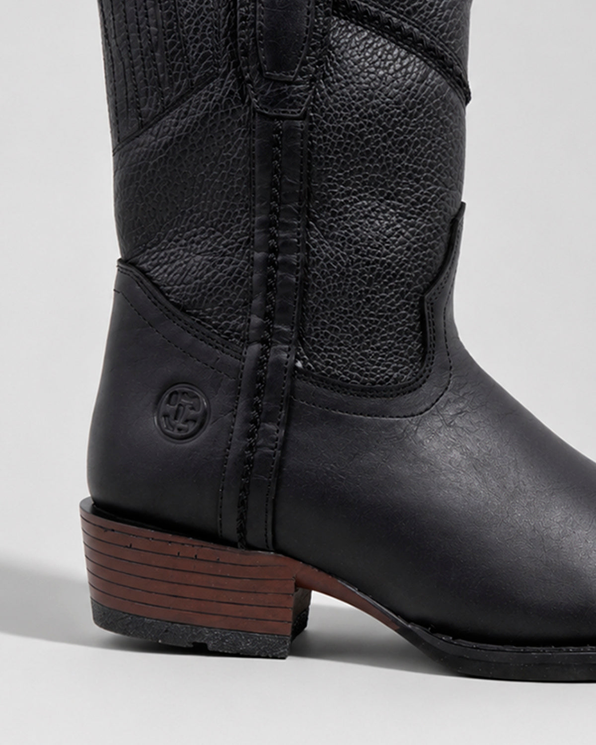Botin Vaquero Piel 36465 Negro