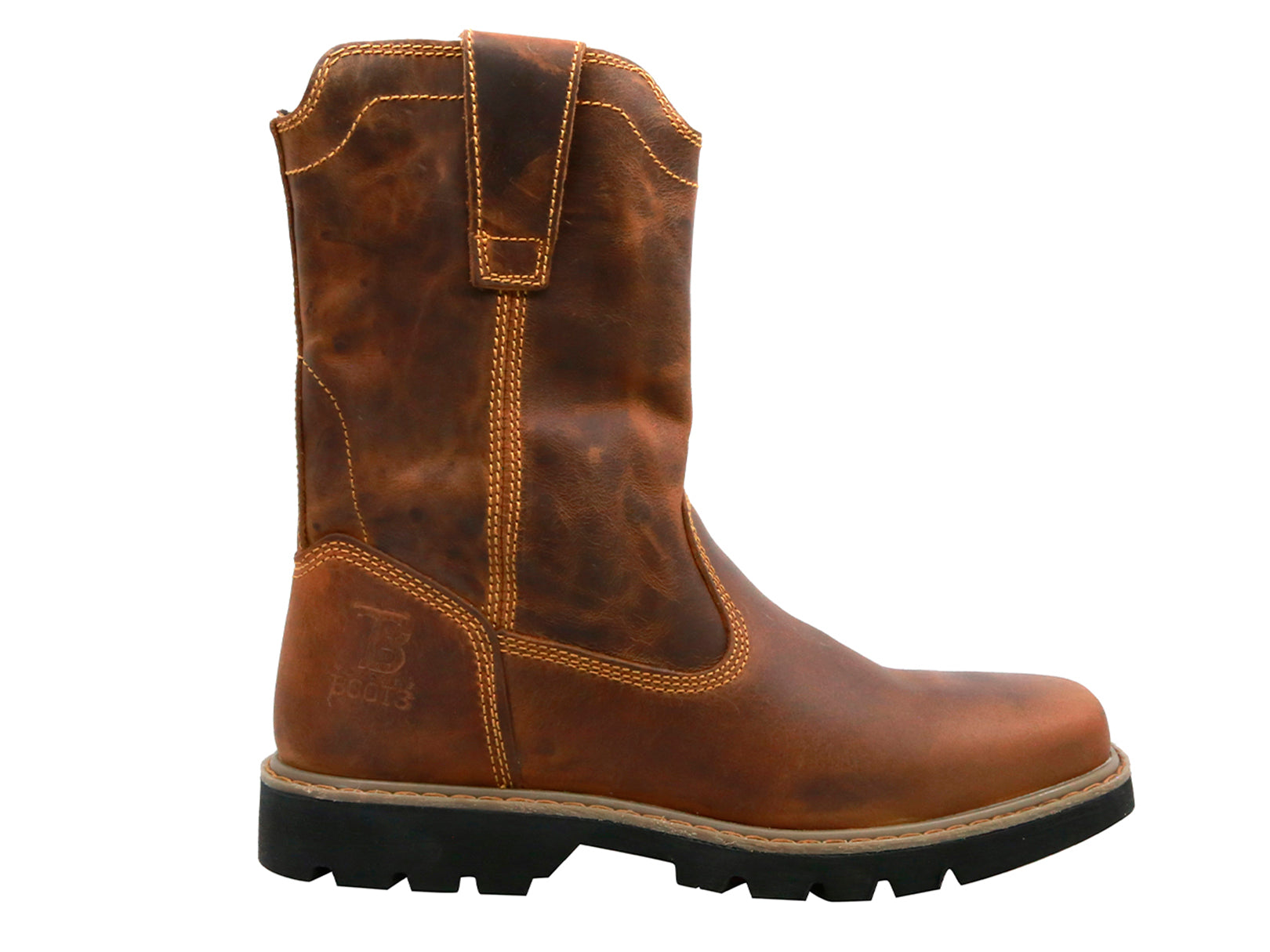 Bota Vaquera Piel Hombre Trabajo Resistente Cowboy Texaban