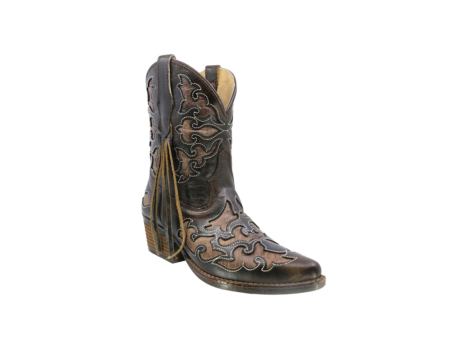 Bota Vaquera de Piel Mujer Barbas Rodeo Western Texaban