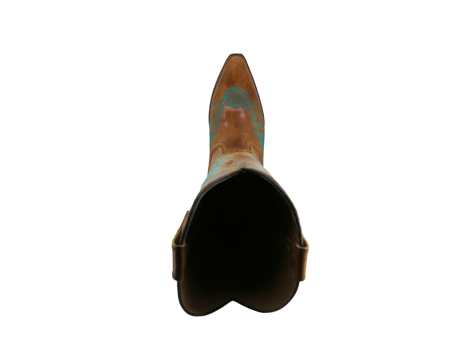 Bota Vaquera de Piel Mujer Artesanal Bordada Cowboy Texaban