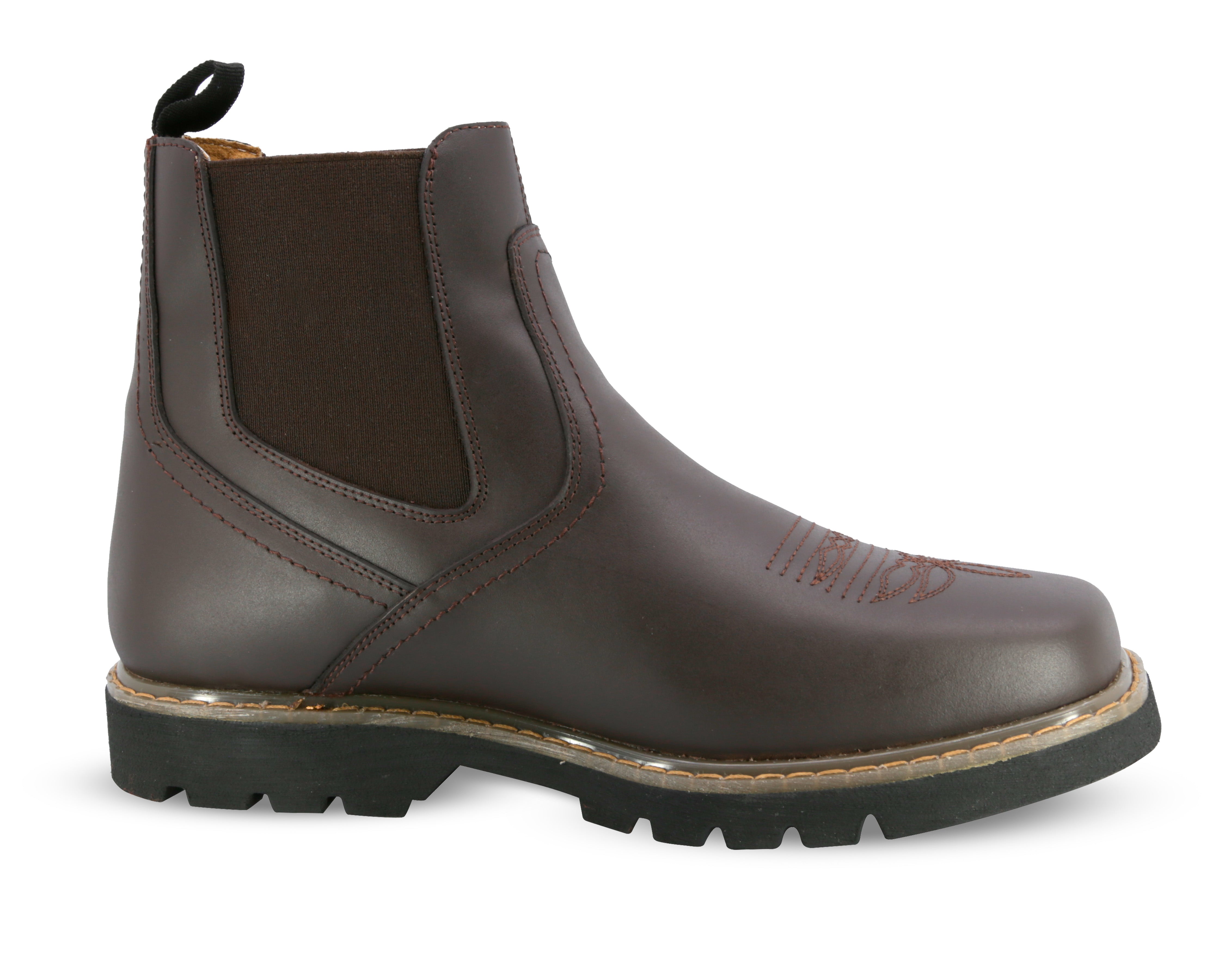 Botin Vaquera Piel Hombre Trabajo Resistente Cowboy Texaban
