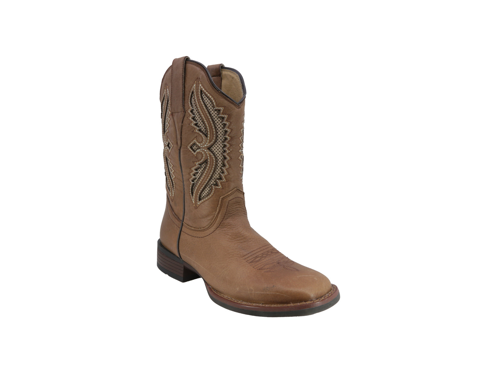 Bota Vaquera Piel Hombre Western Cowboy Rodeo Alamo Texaban