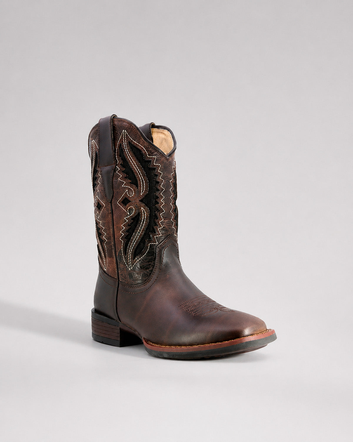 Bota Vaquera Piel Hombre Western Cowboy Rodeo Alamo Texaban