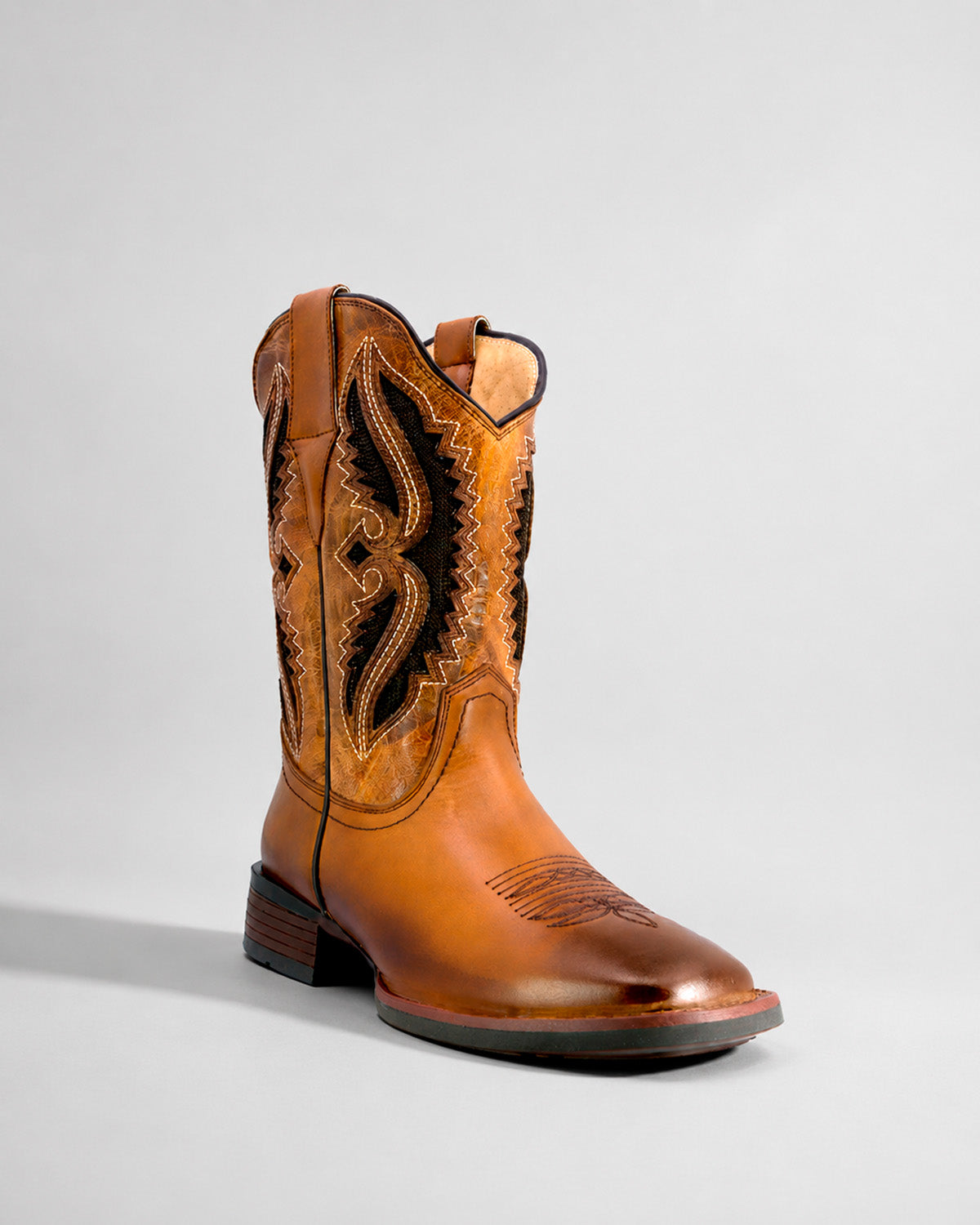 Bota Vaquera Piel Hombre Western Cowboy Rodeo Alamo Texaban
