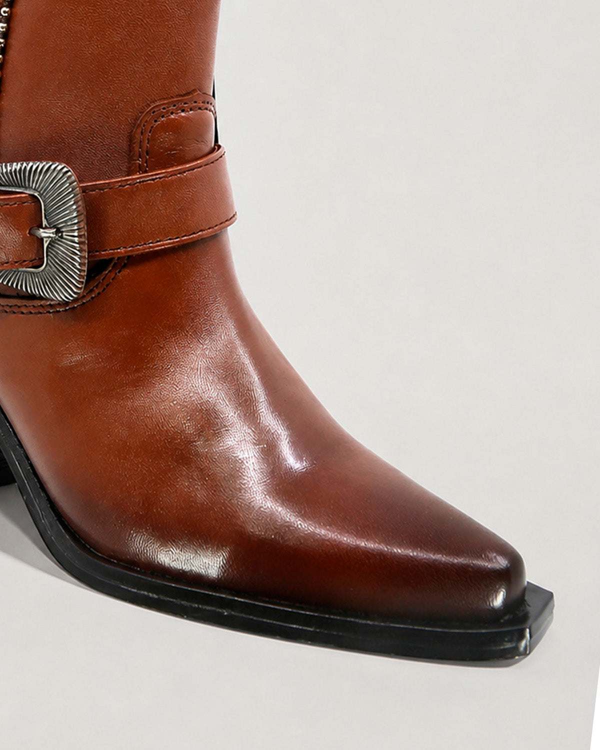 Botin Vaquero Mujer Piel Western Cowboy Casual Alba Texaban