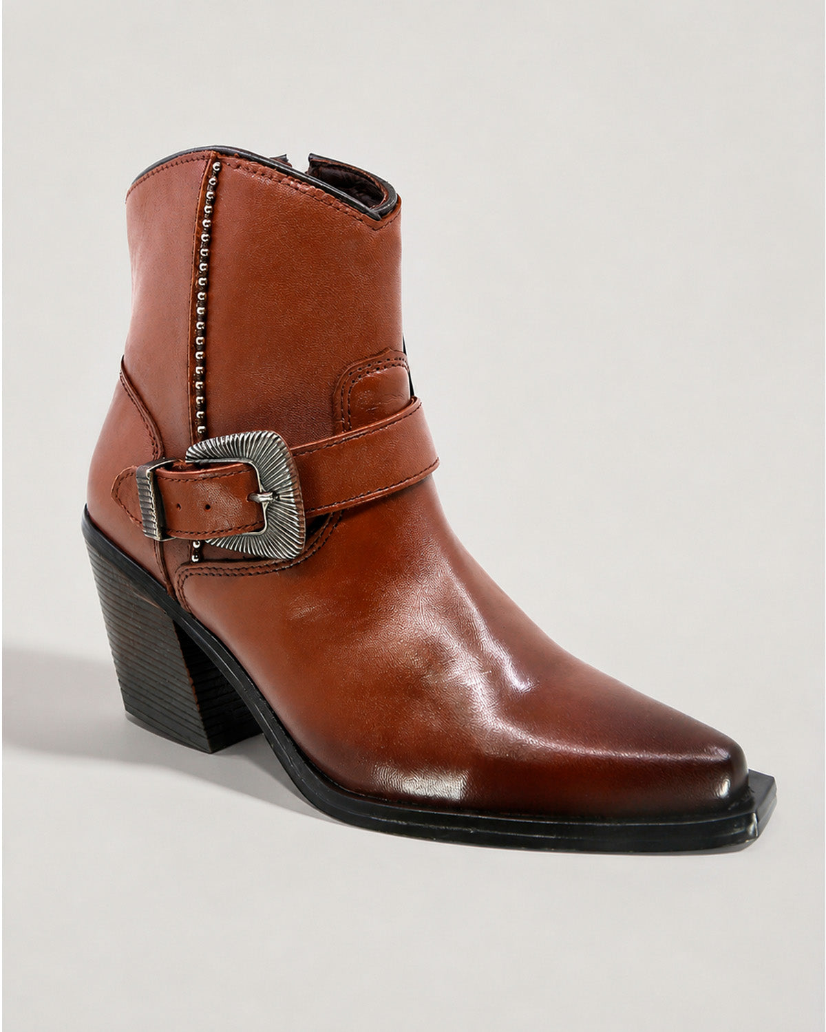 Botin Vaquero Mujer Piel Western Cowboy Casual Alba Texaban