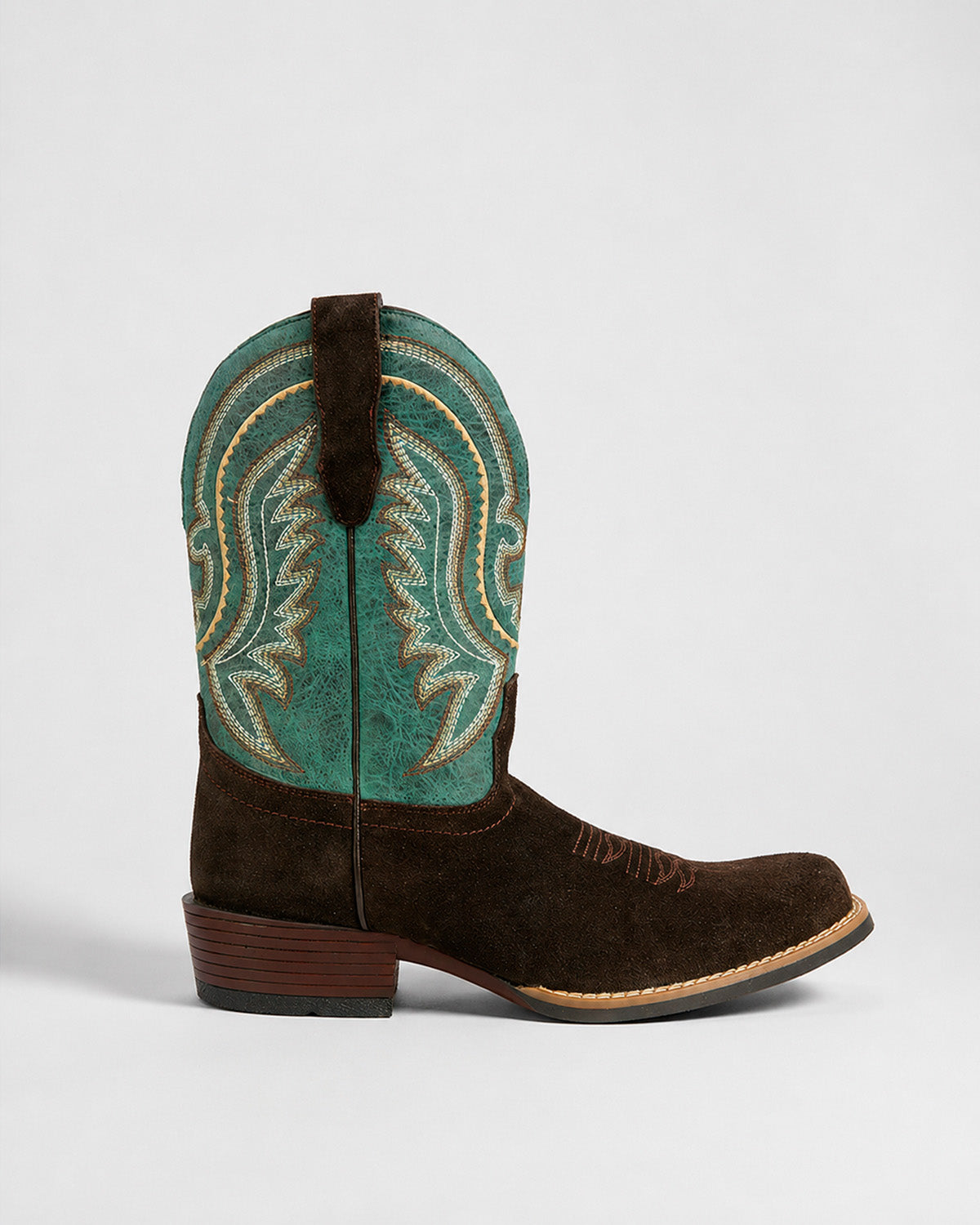 Bota Vaquera Piel Hombre Western Cowboy Rodeo Alamo Texaban