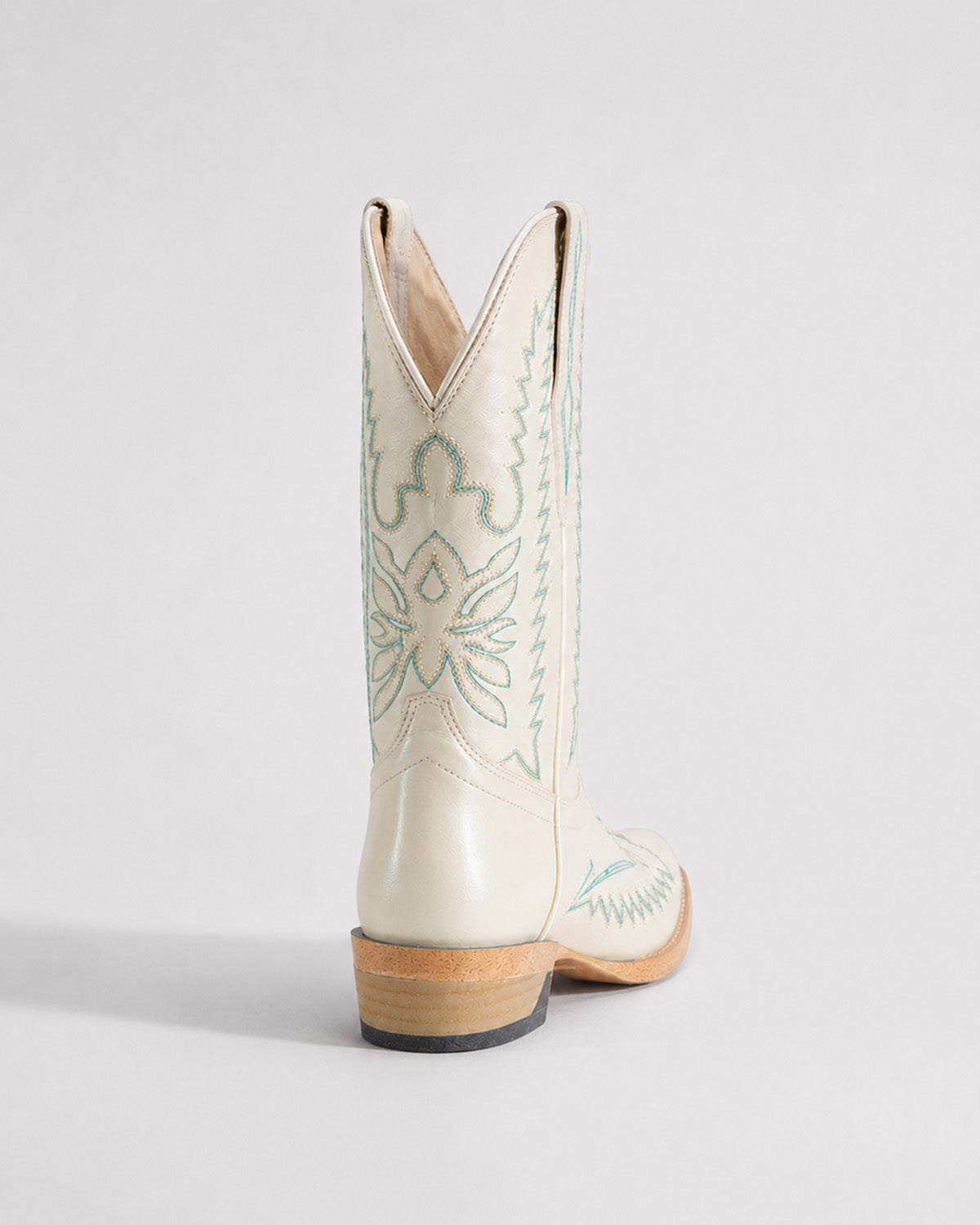 Bota Vaquera Mujer Piel Bordada Western Artesanal Texaban