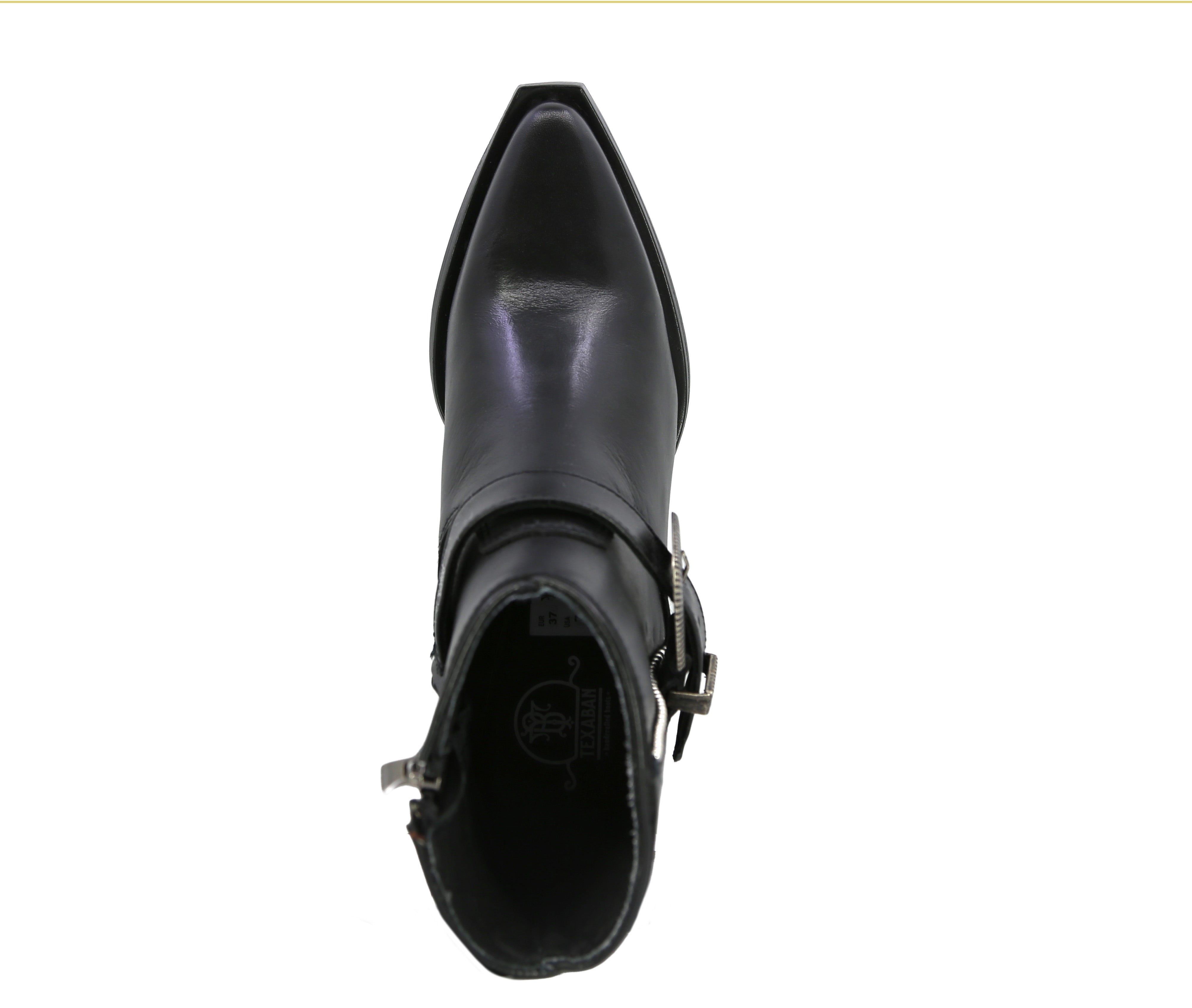 Bota Texaban Vaquera Alba 37661 color Negro para Dama