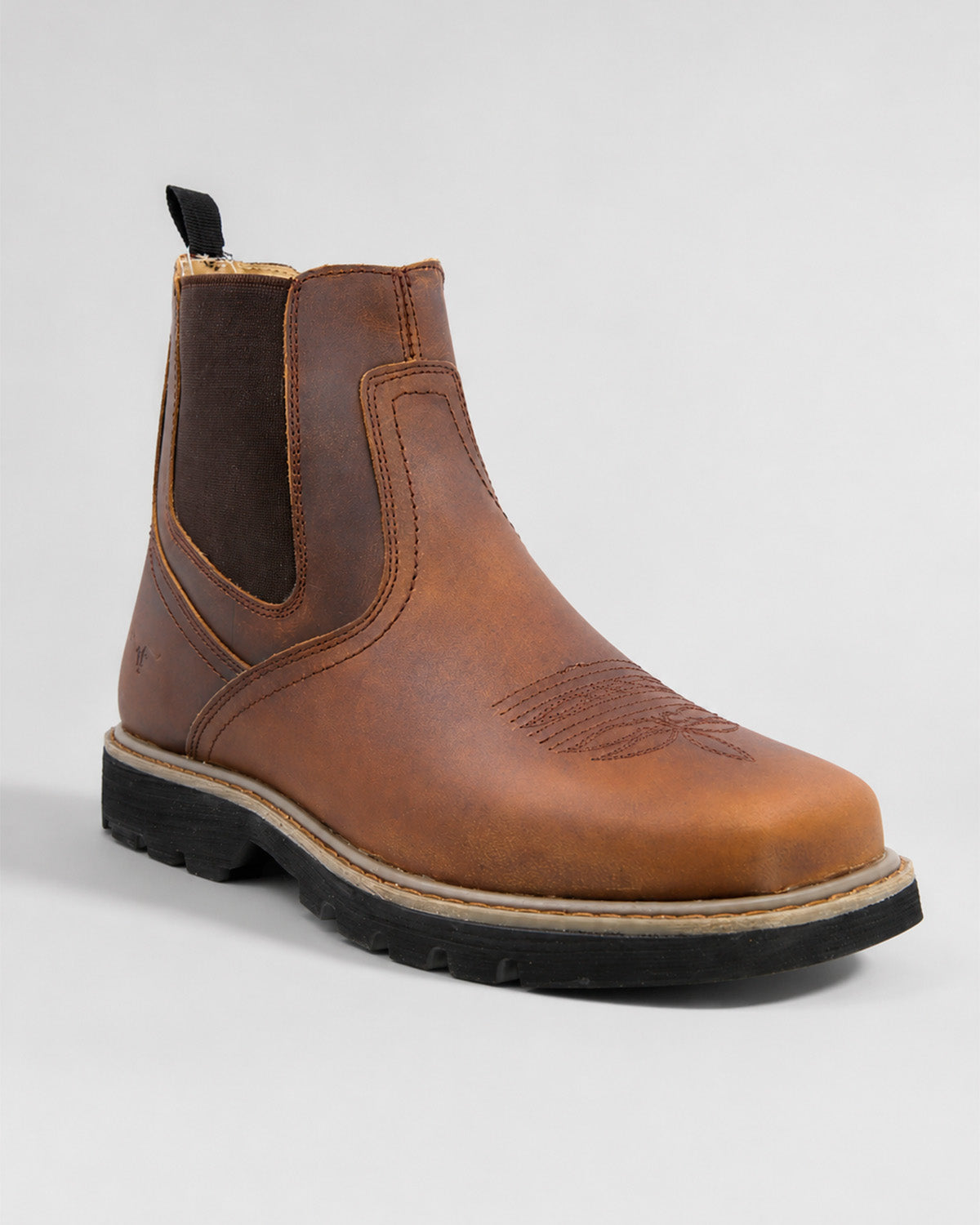 Botin Vaquera Piel Hombre Trabajo Resistente Cowboy Texaban