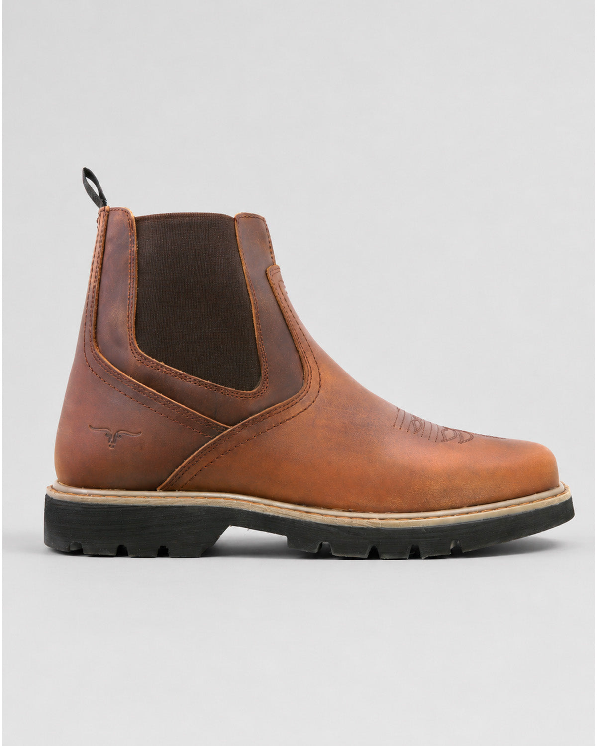 Botin Vaquera Piel Hombre Trabajo Resistente Cowboy Texaban