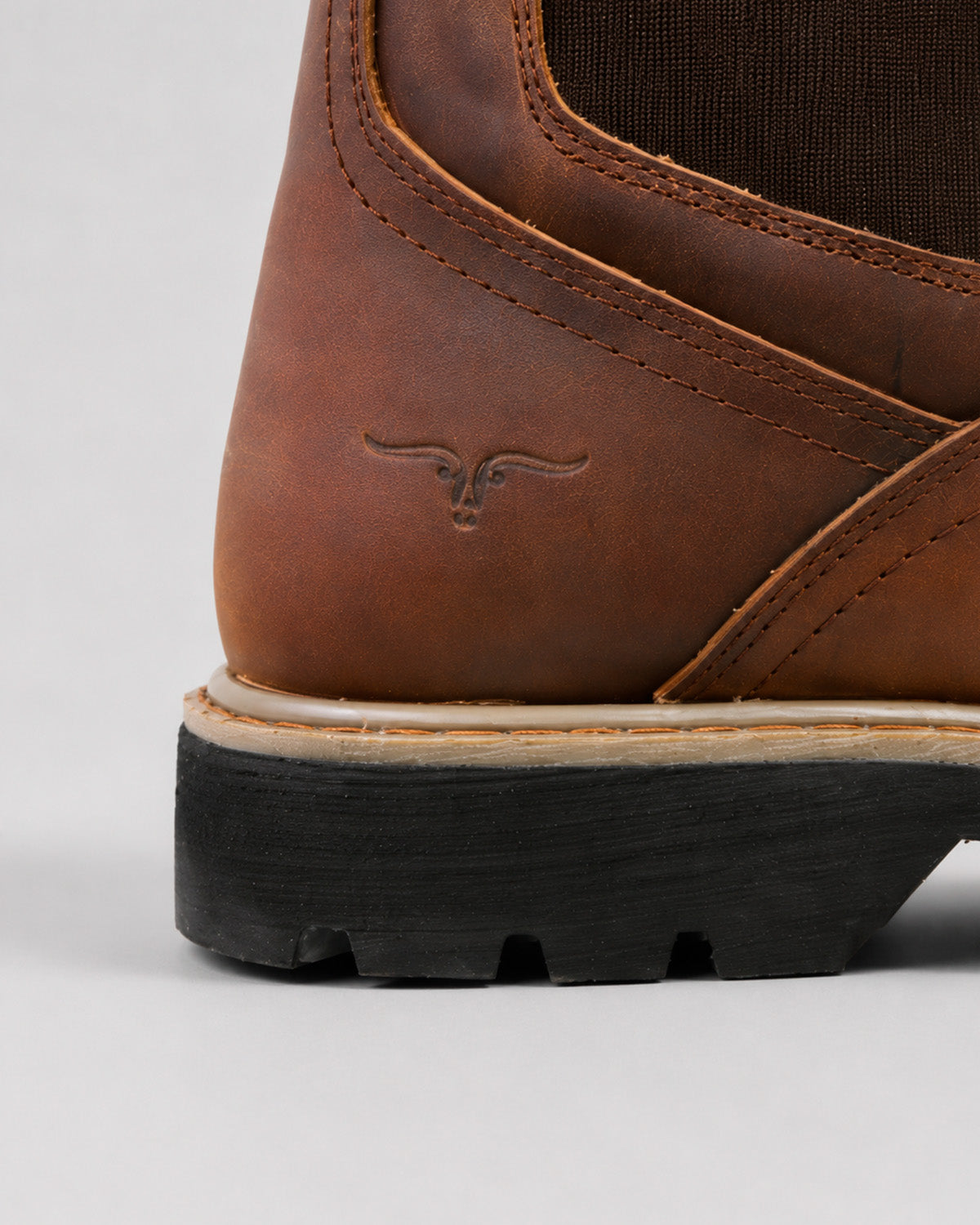 Botin Vaquera Piel Hombre Trabajo Resistente Cowboy Texaban