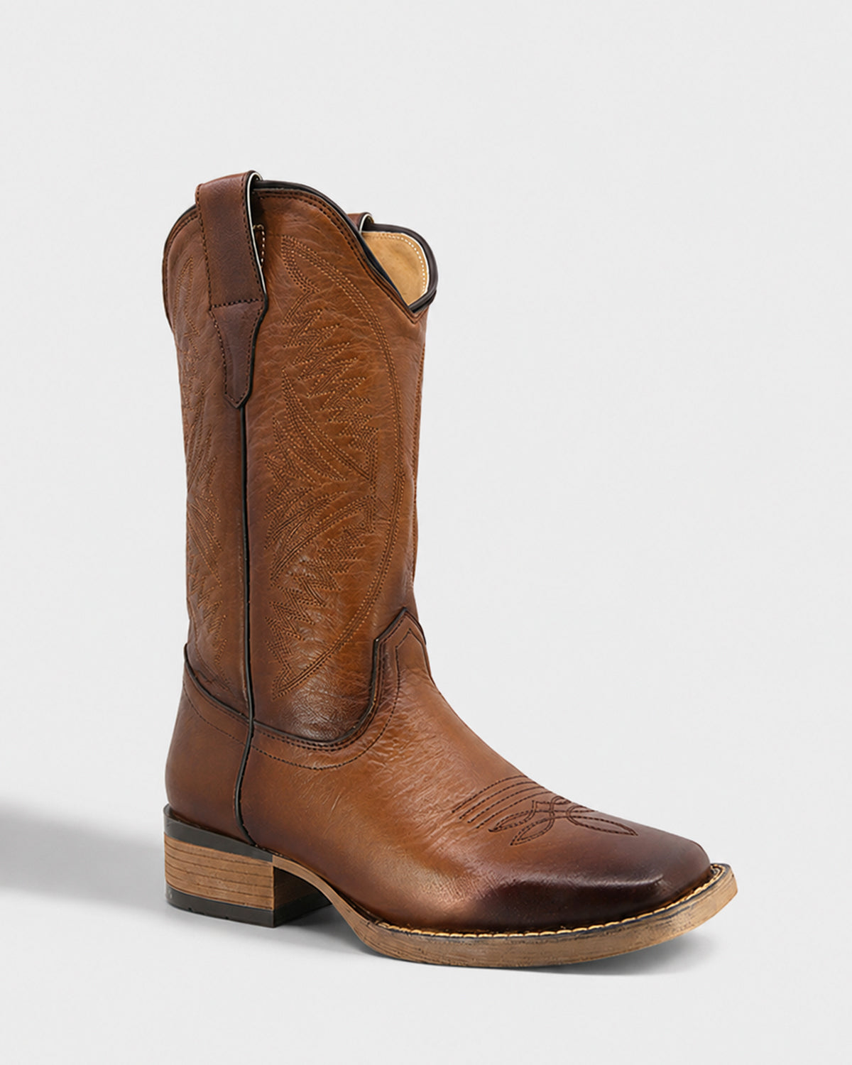 Bota Vaquera Piel 36210 Ocre