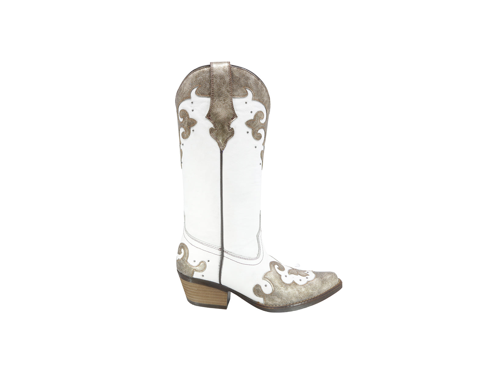 Bota Vaquera Texaban Eleonoara 36423 Blanca para Dama