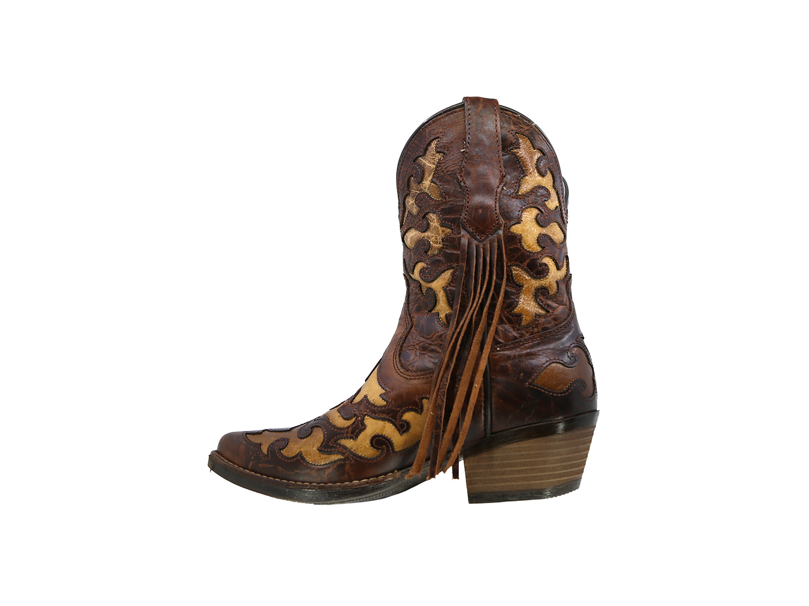 Bota Vaquera Texaban Eleonora 36196 Color Miel para Mujer