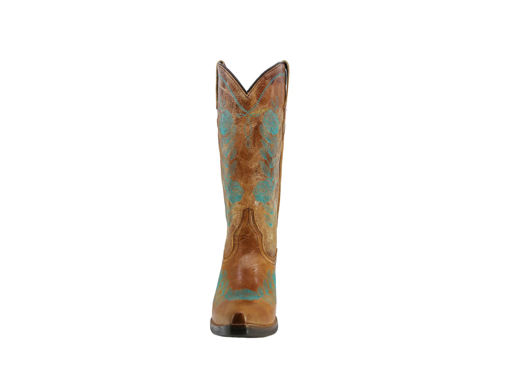 Bota Vaquera de Piel Mujer Artesanal Bordada Cowboy Texaban