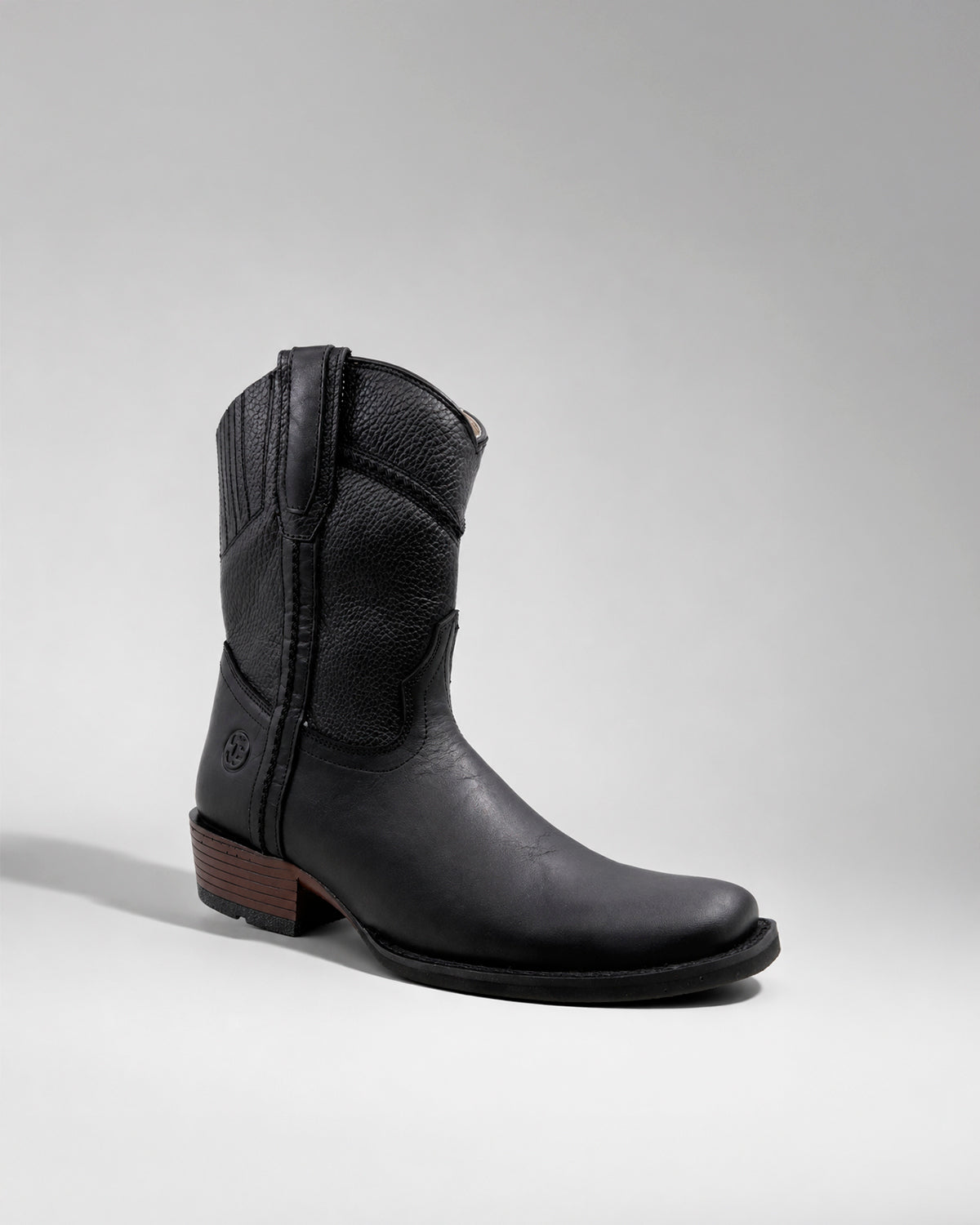 Botin Vaquero Piel 36465 Negro