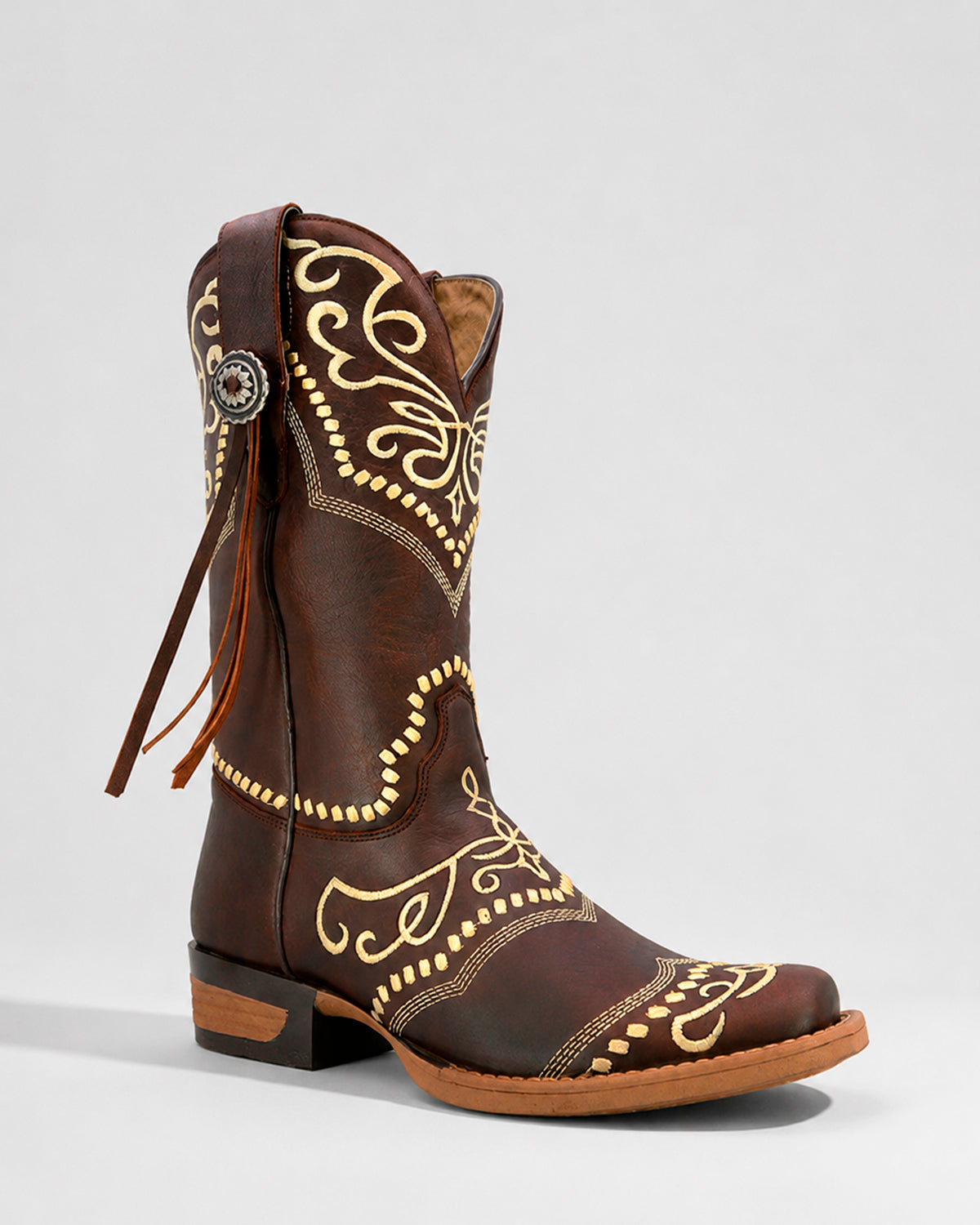 Bota Vaquera Piel 36443 Café