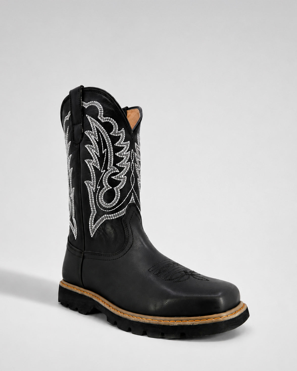 Bota Vaquera Piel 36203 Negro