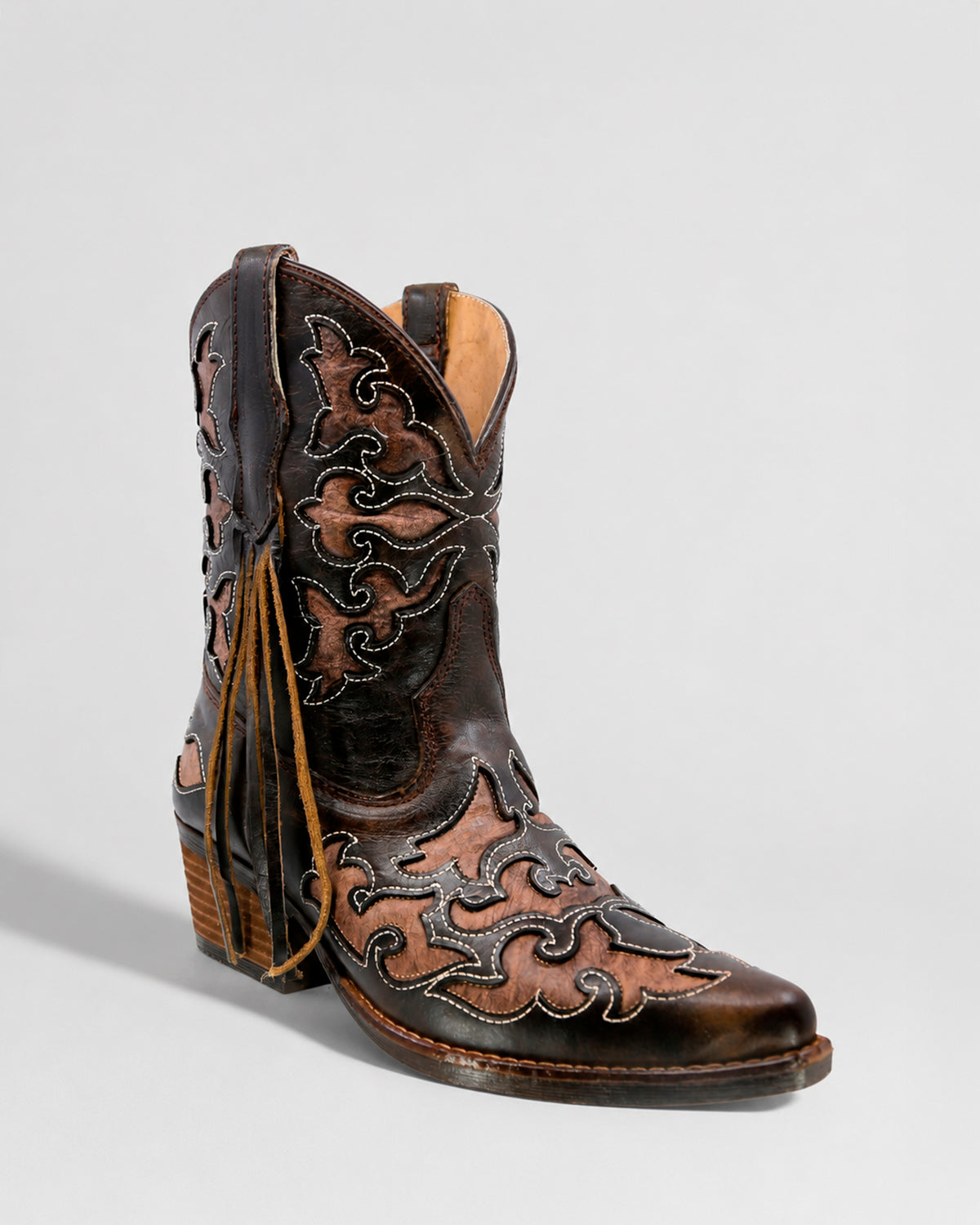 Bota Vaquera Piel 36196 Negro