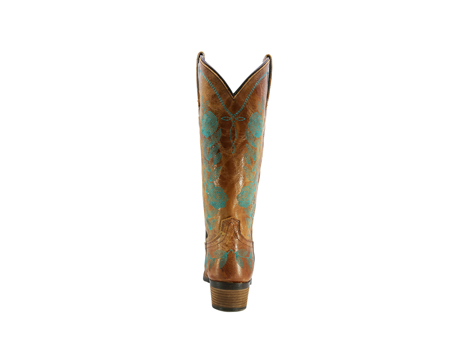 Bota Vaquera de Piel Mujer Artesanal Bordada Cowboy Texaban