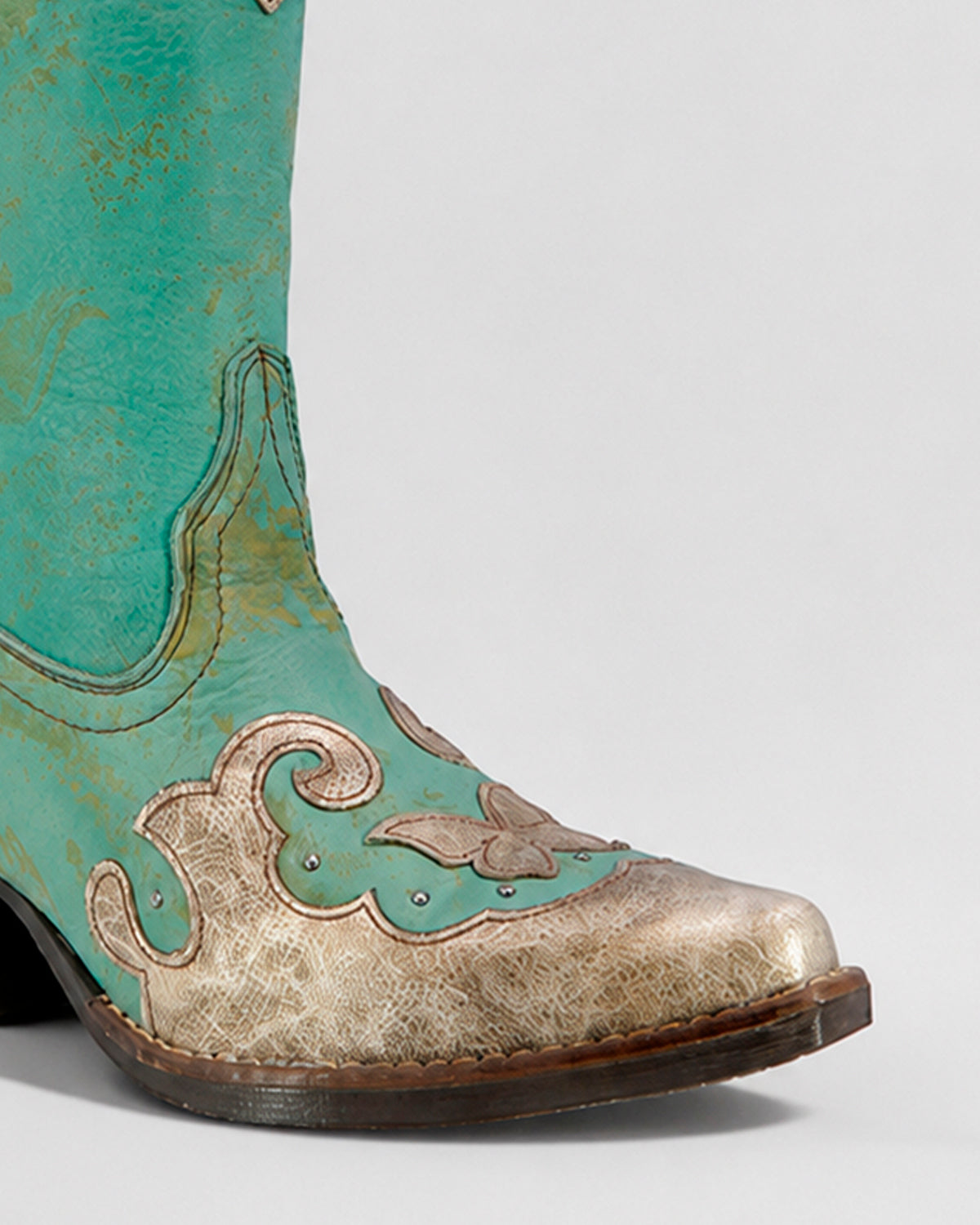 Bota Vaquera Piel 36423 Turqueza