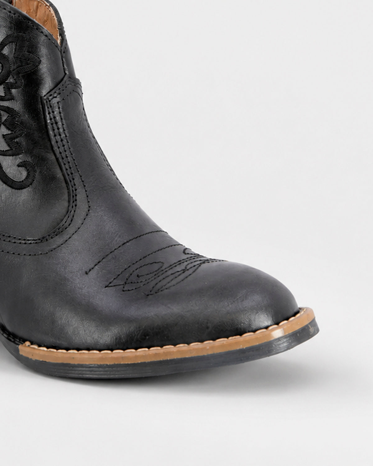 Botin Vaquero Piel 36214 Negro