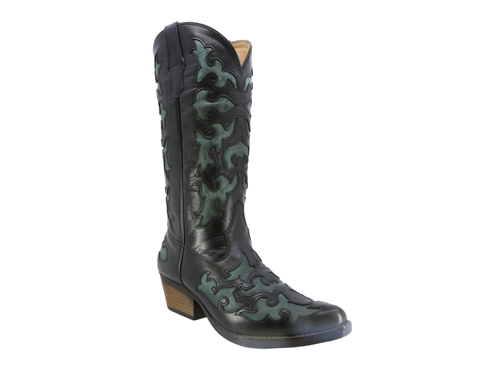 Bota Vaquera de Piel Tipo Rodeo Western Mujer Texaban
