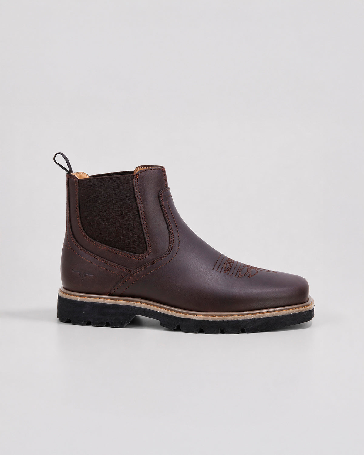 Botin Vaquera Piel Hombre Trabajo Resistente Cowboy Texaban