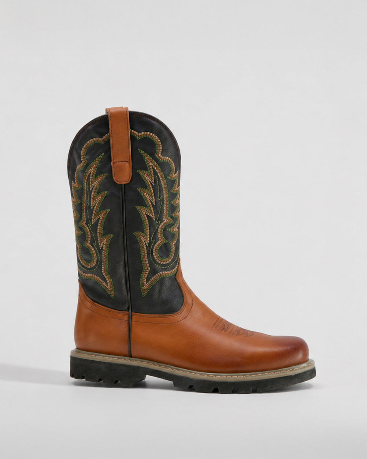 Bota Vaquera Piel Hombre Trabajo Resistente Cowboy Texaban