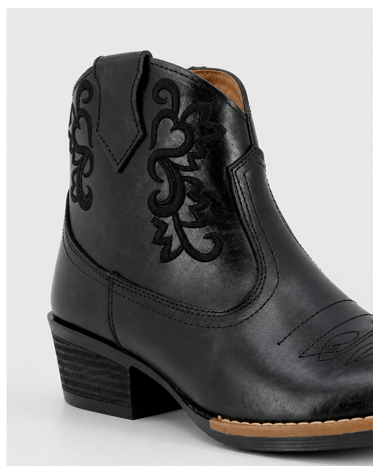 Botin Vaquero Piel 36214 Negro